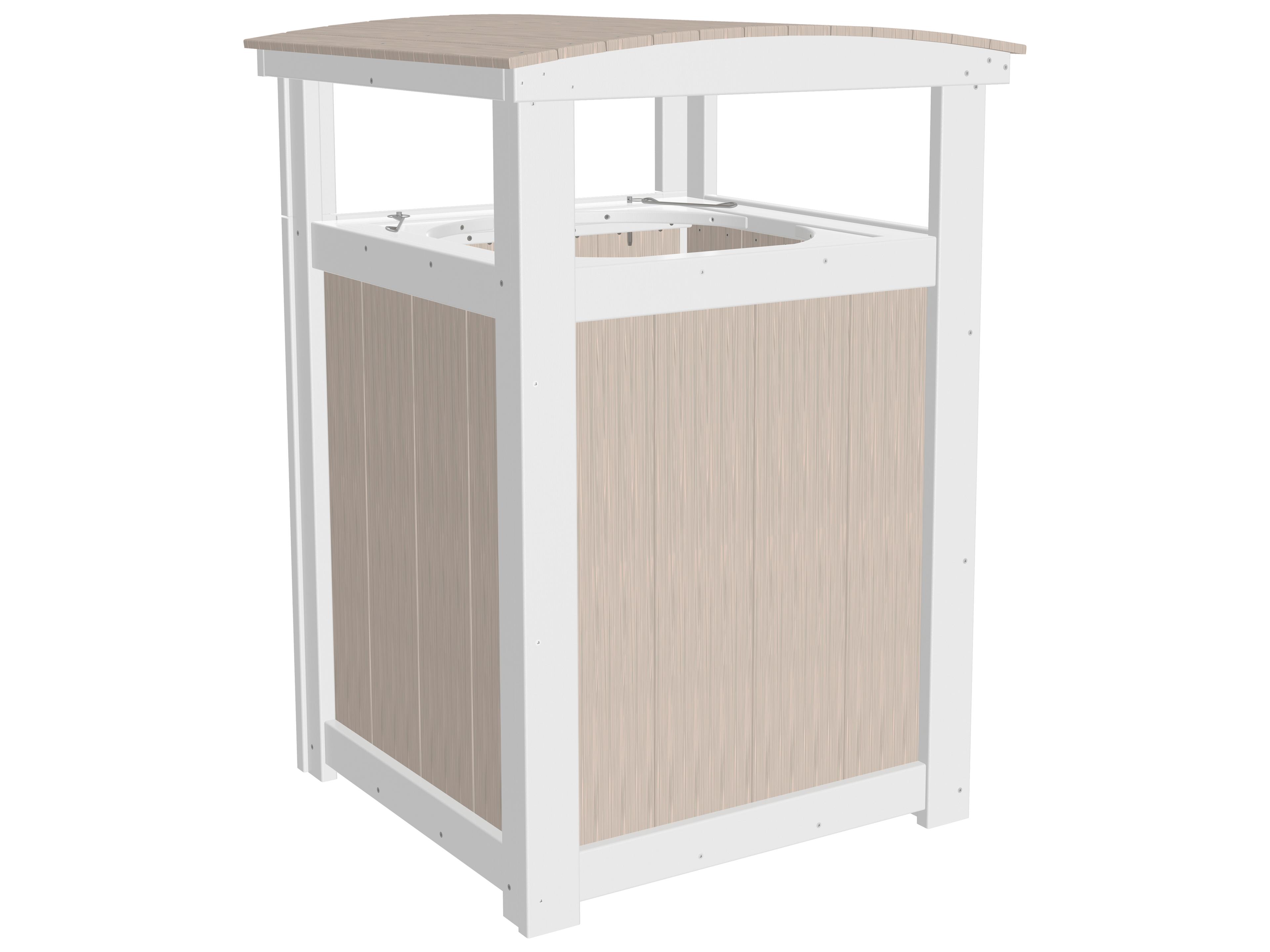 LuxCraft Recycled Plastic Trash Can