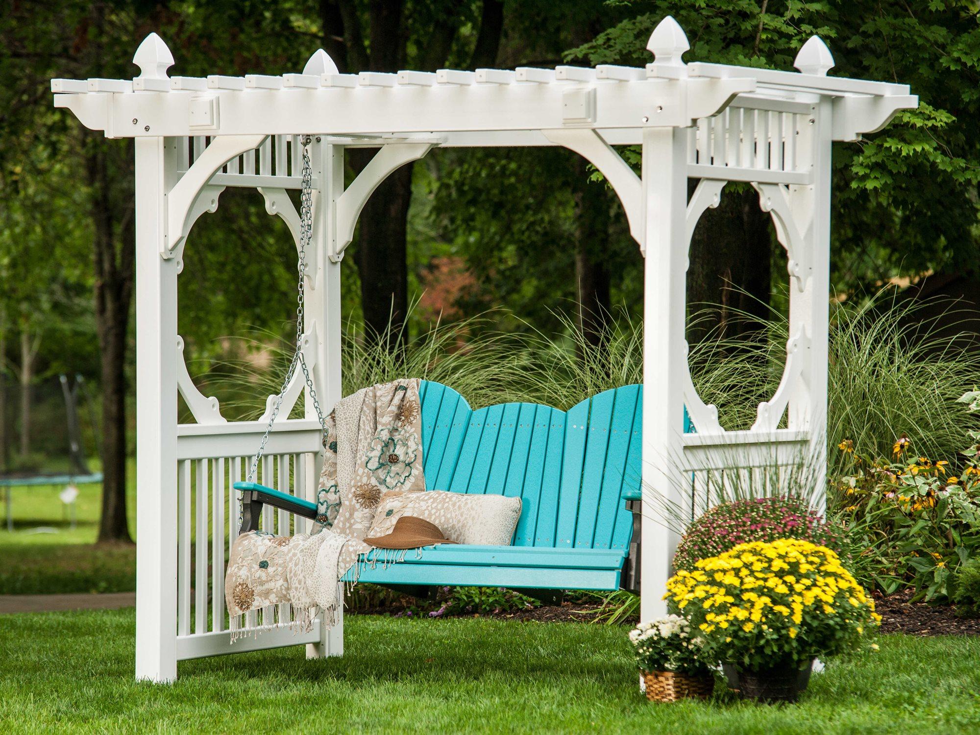 LuxCraft Recycled Plastic Outdoor Swing Set