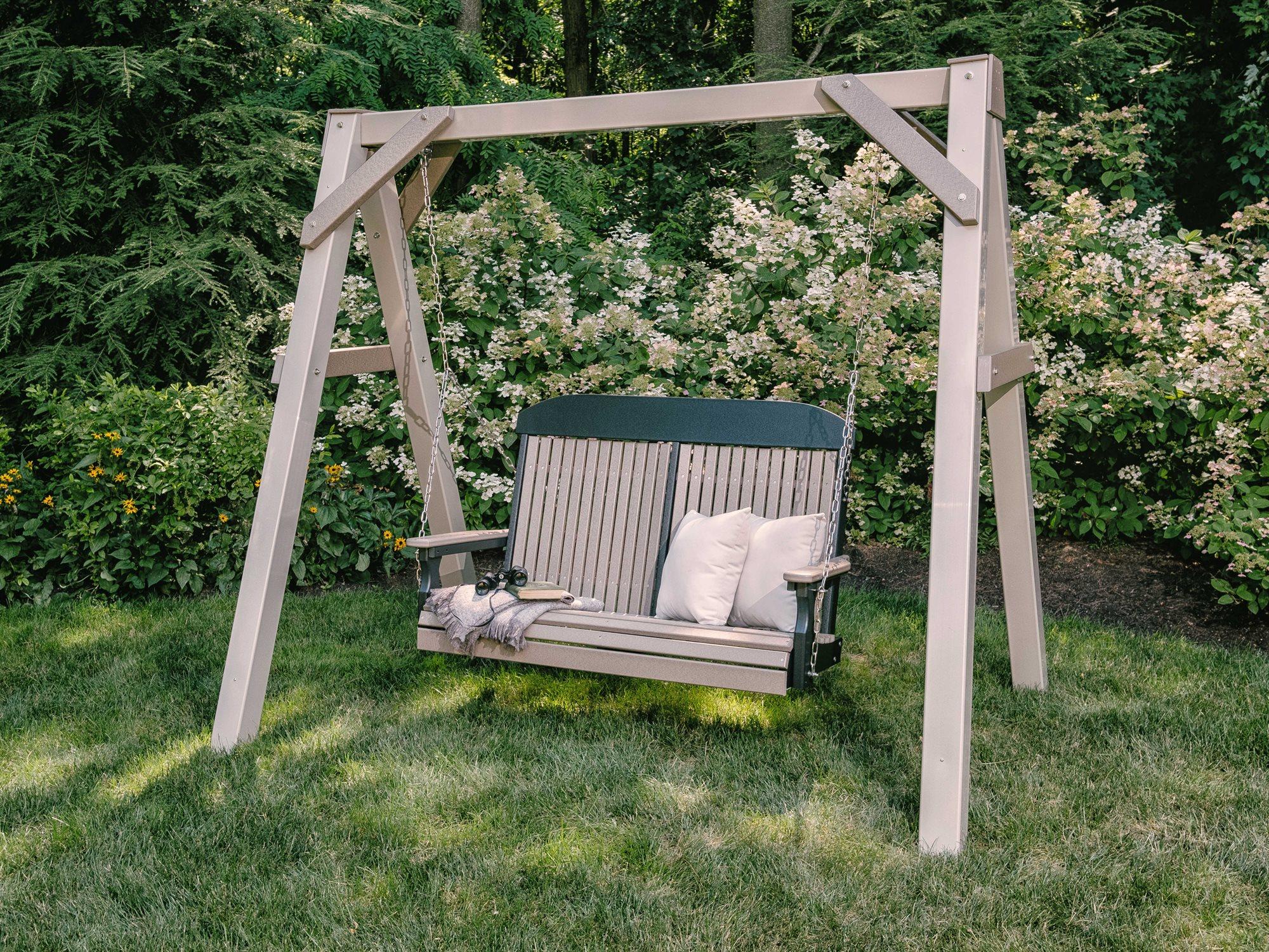 LuxCraft Recycled Plastic Patio Swing Set