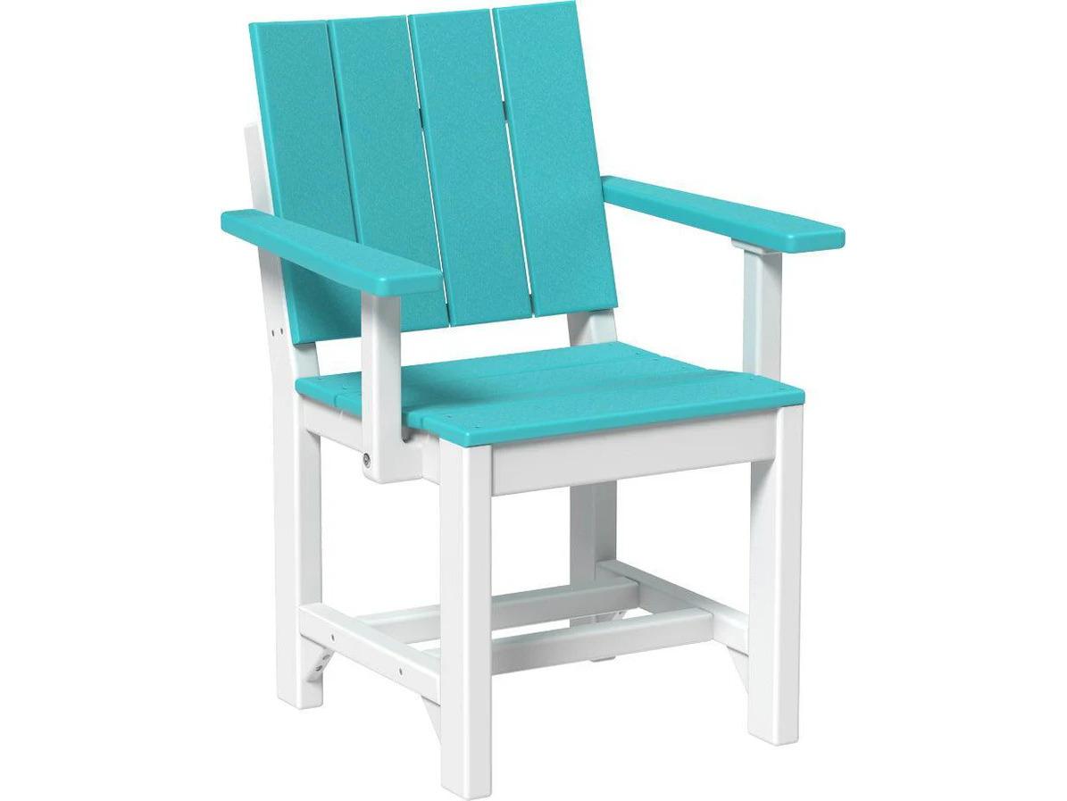 LuxCraft Recycled Plastic Urban Dining Height Arm Chair