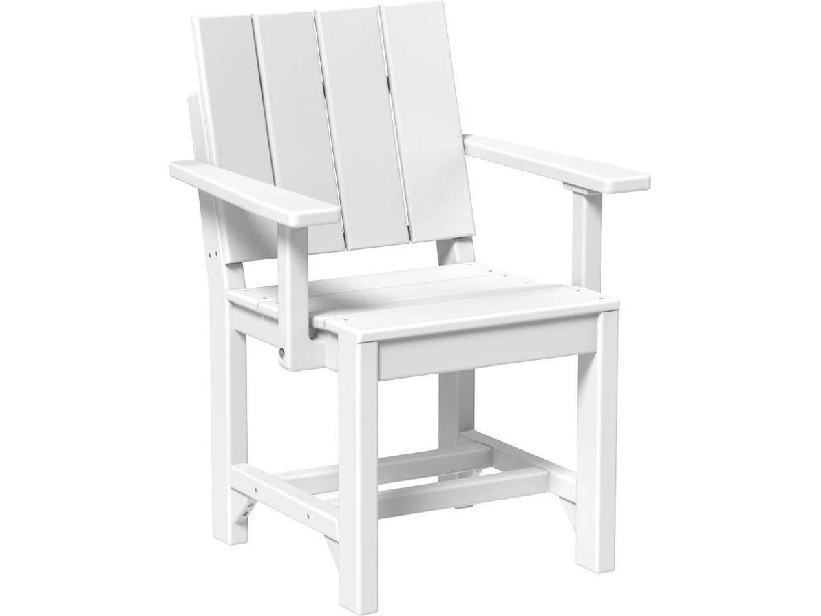 LuxCraft Recycled Plastic Urban Dining Height Arm Chair