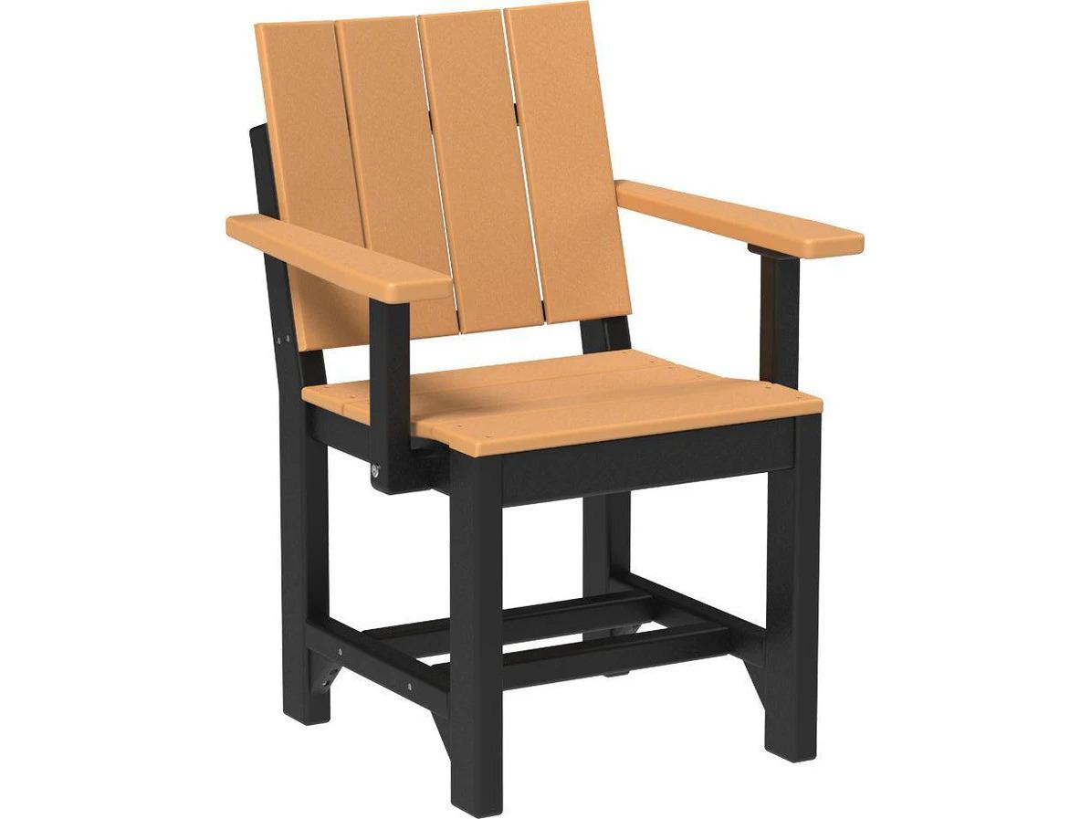 LuxCraft Recycled Plastic Urban Dining Height Arm Chair