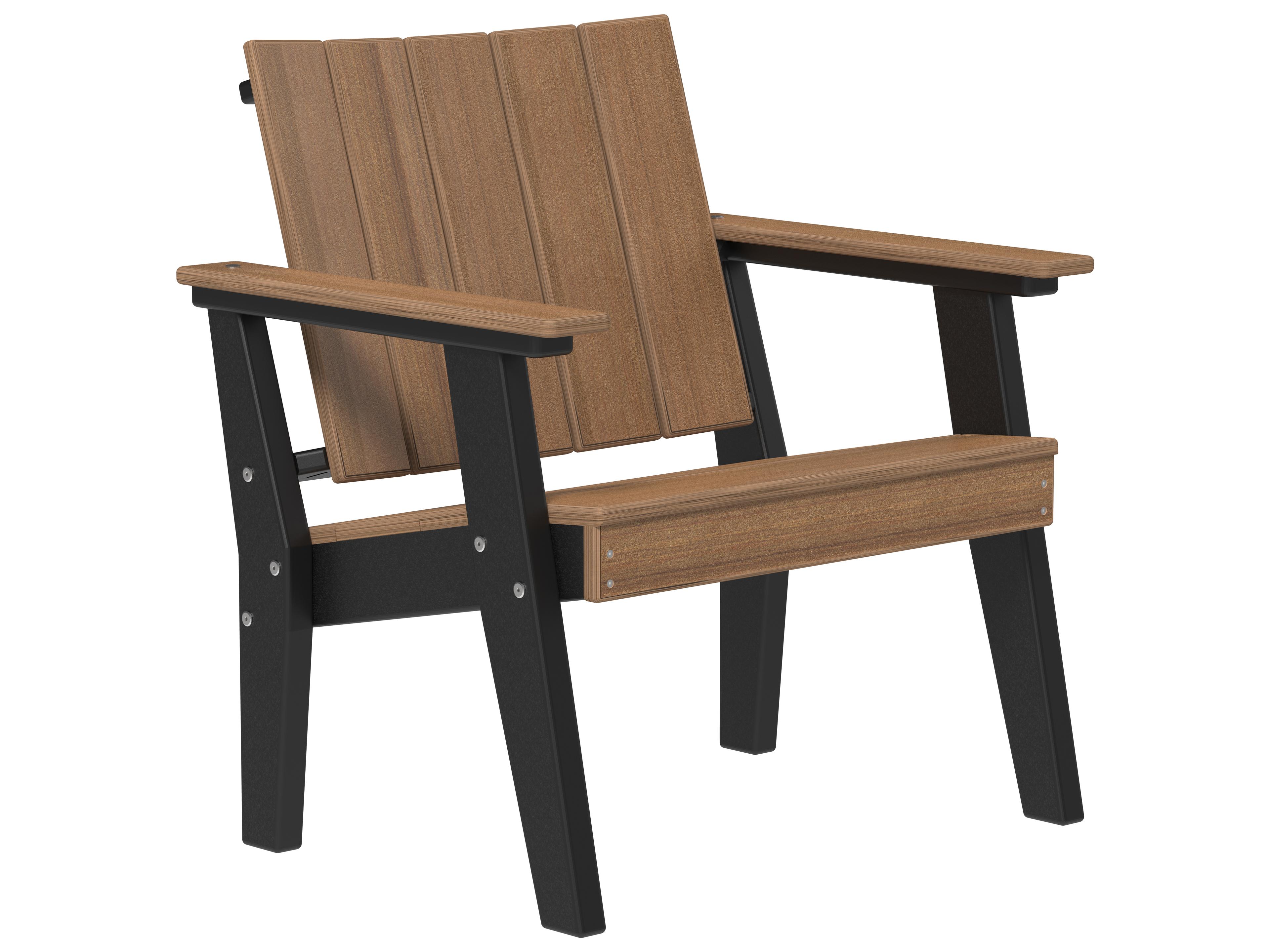 LuxCraft Recycled Plastic Urban Chat Deck Chair