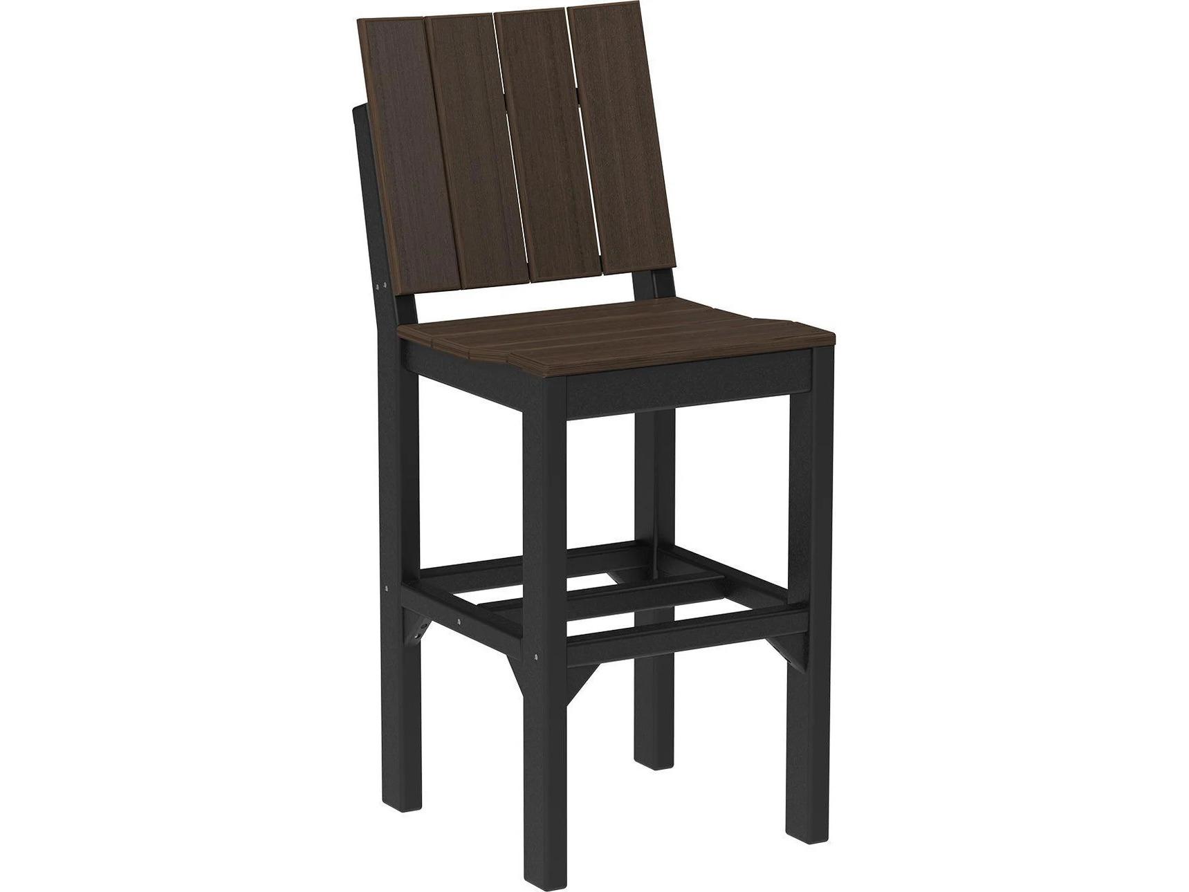 LuxCraft Recycled Plastic Urban Bar Height Side Chair