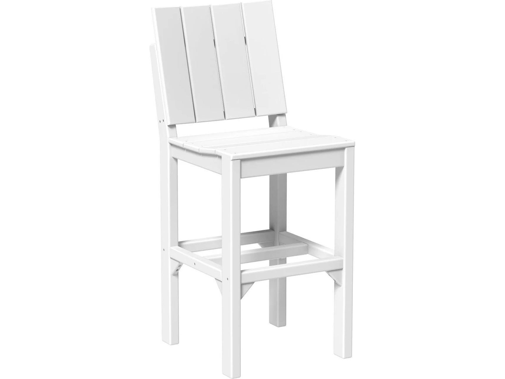 LuxCraft Recycled Plastic Urban Bar Height Side Chair