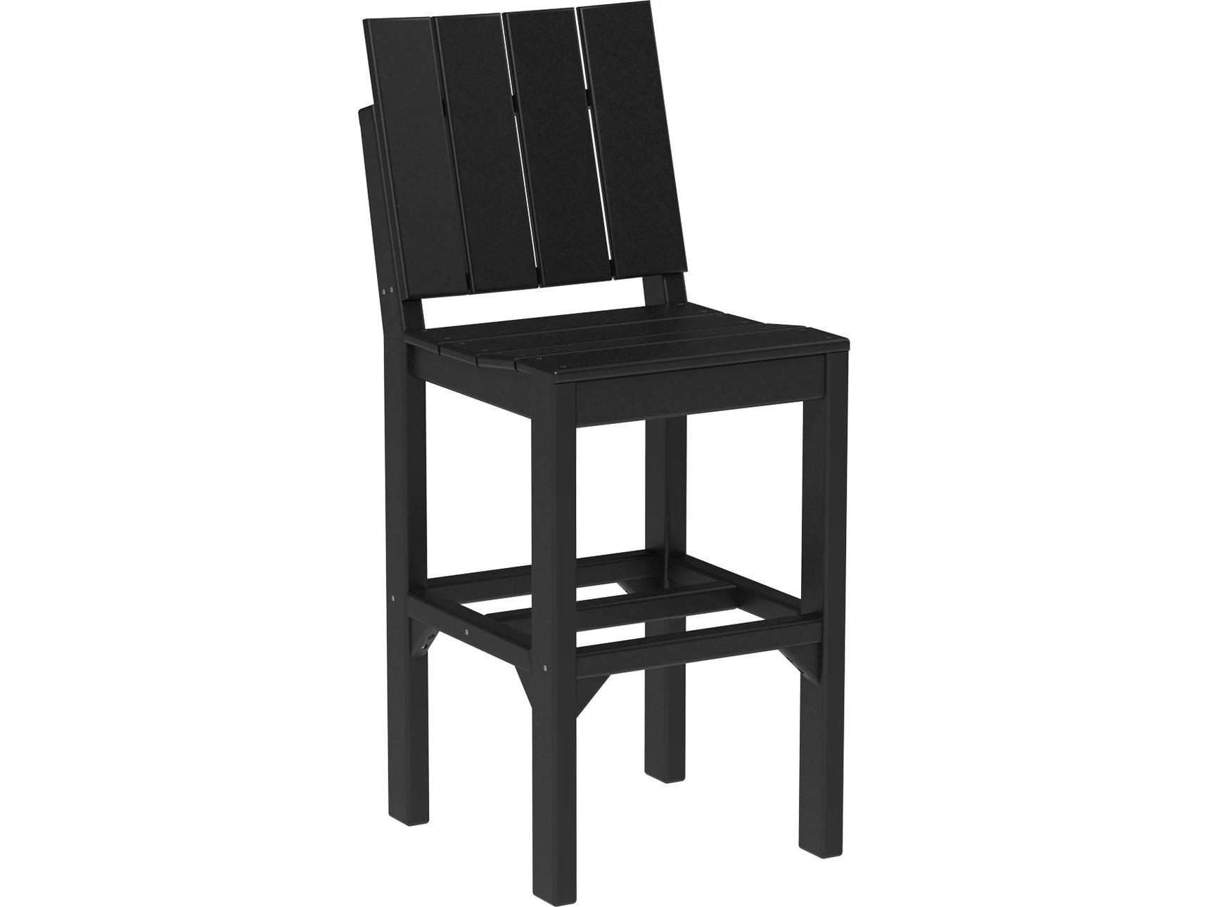 LuxCraft Recycled Plastic Urban Bar Height Side Chair