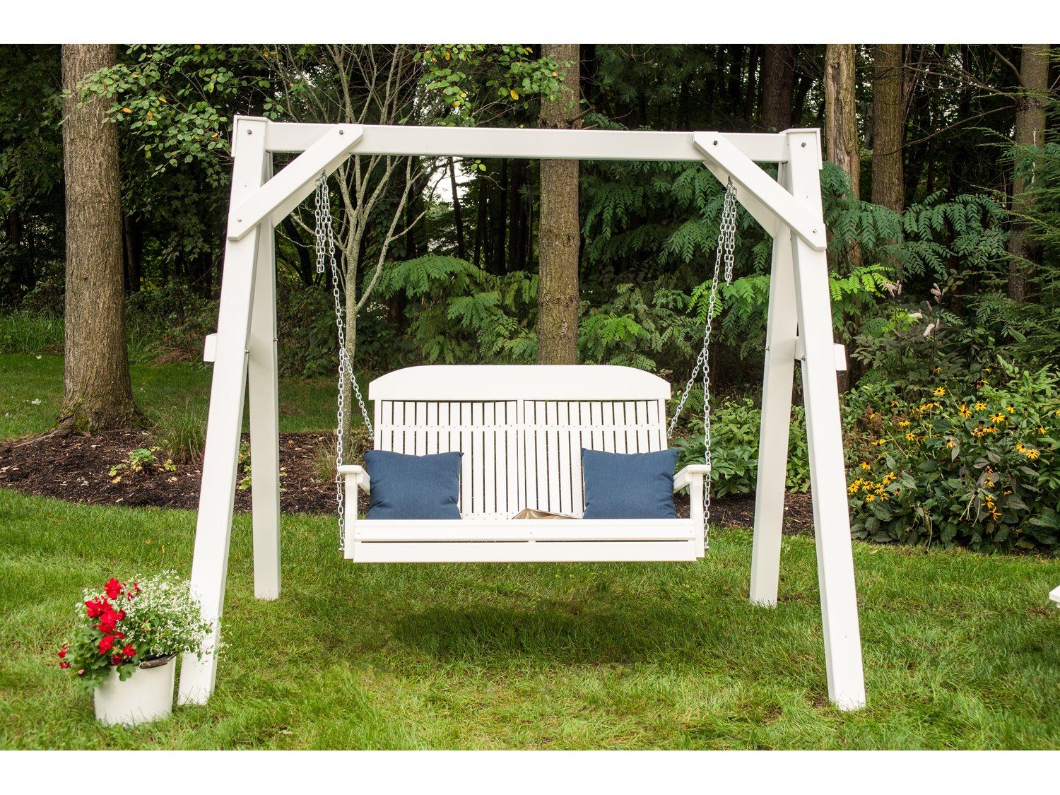LuxCraft Recycled Plastic Patio Swing Set