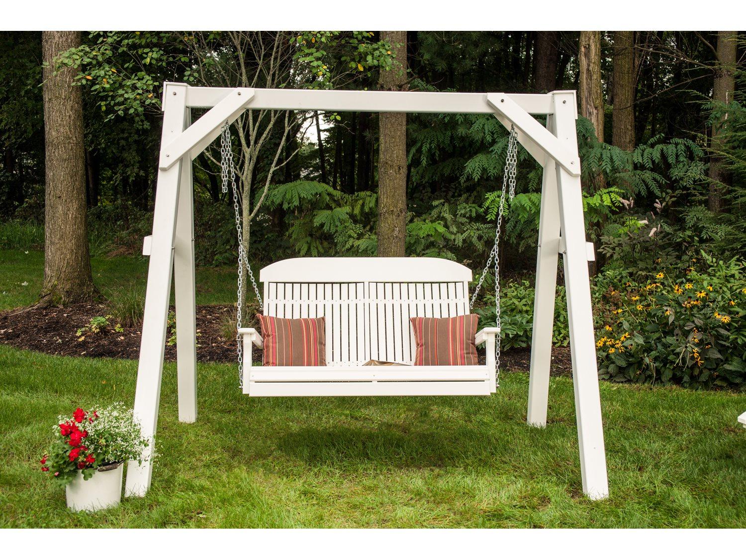 LuxCraft Recycled Plastic Patio Swing Set