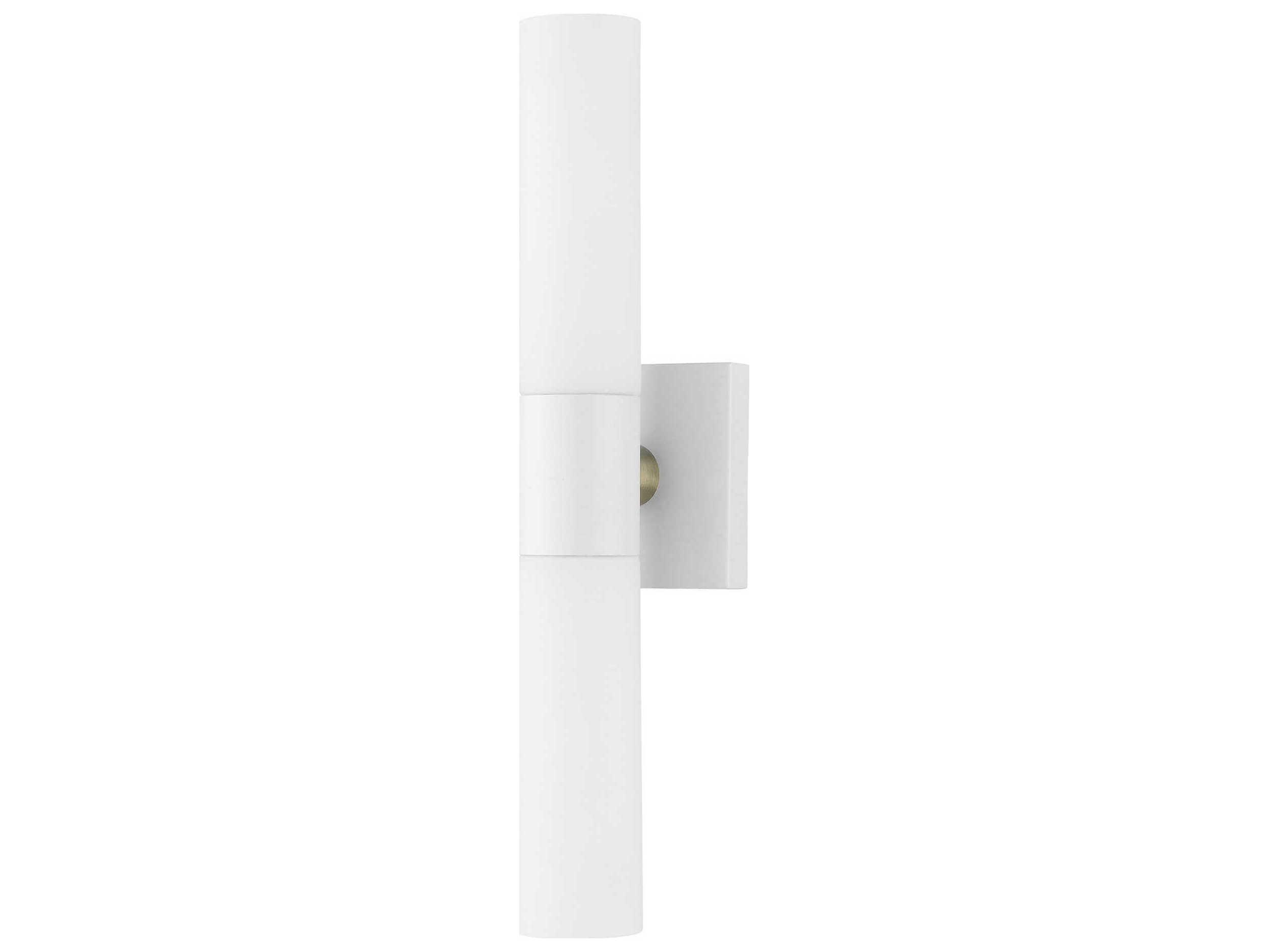 Livex Lighting Aero 2-Light Nickel Glass Wall Sconce