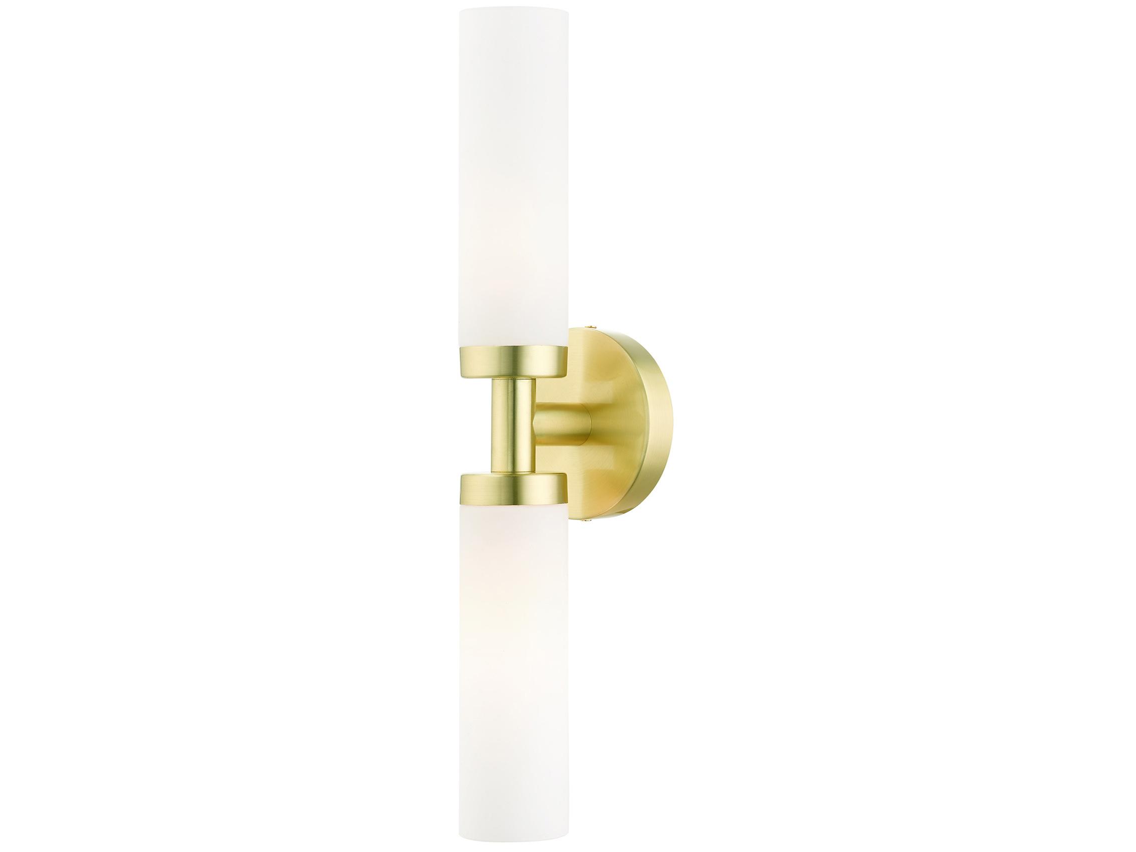 Livex Lighting Aero 2-light Satin Brass Wall Sconce