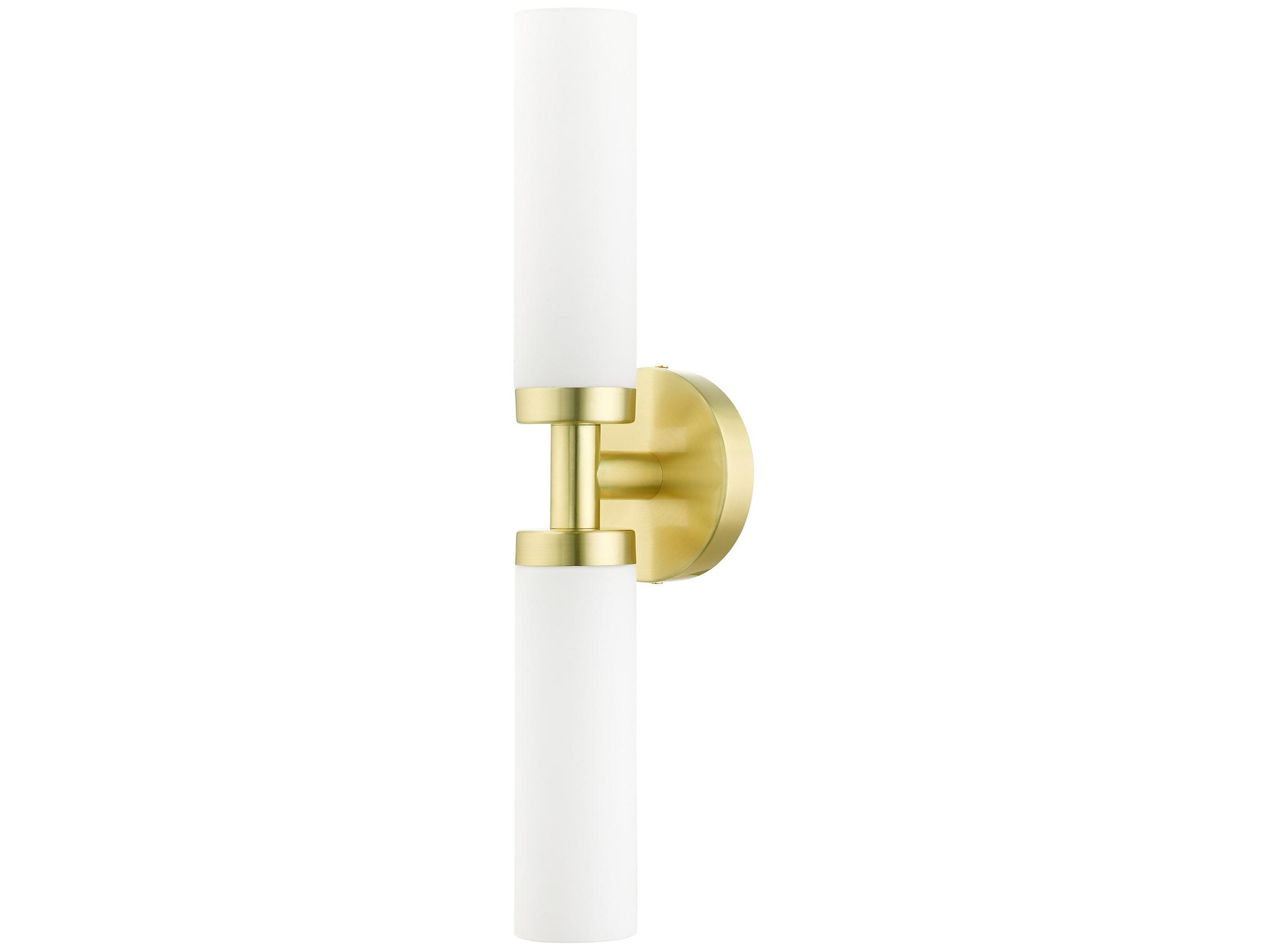 Livex Lighting Aero 2-light Satin Brass Wall Sconce