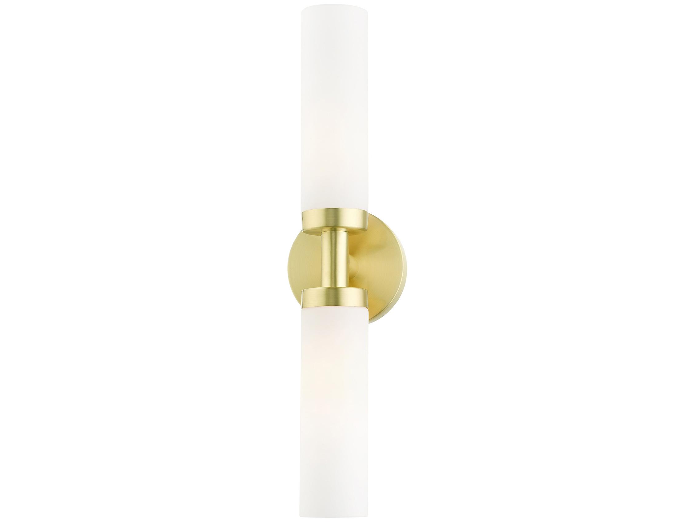 Livex Lighting Aero 2-light Satin Brass Wall Sconce