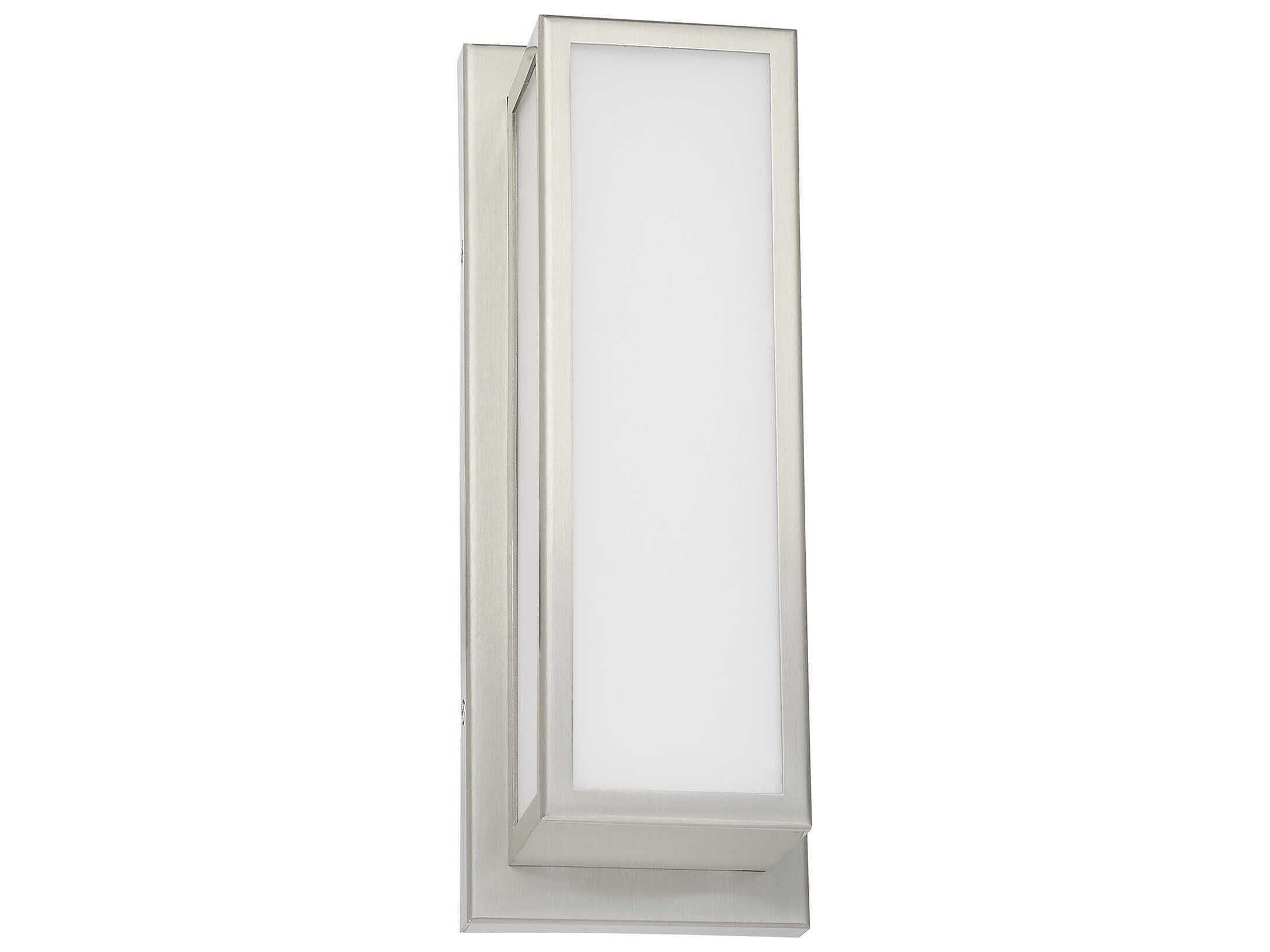 Livex Lighting Sutter 1-Light Brushed Nickel Glass LED Wall Sconce