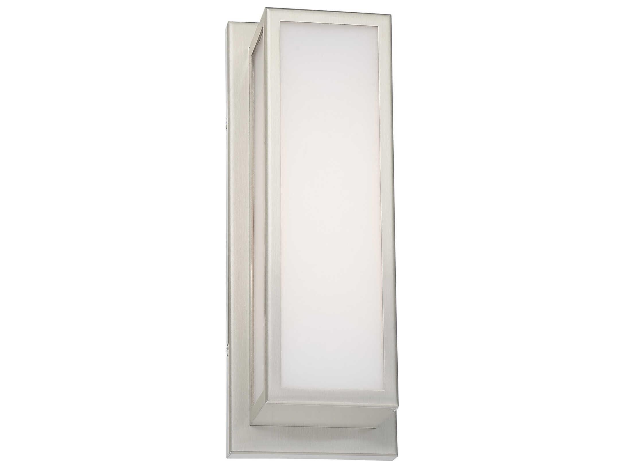 Livex Lighting Sutter 1-Light Brushed Nickel Glass LED Wall Sconce