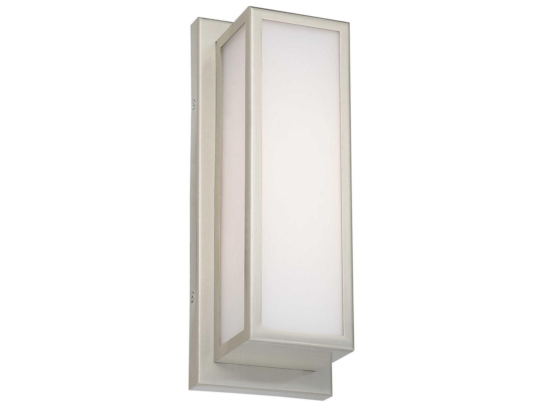 Livex Lighting Sutter 1-Light Brushed Nickel Glass LED Wall Sconce