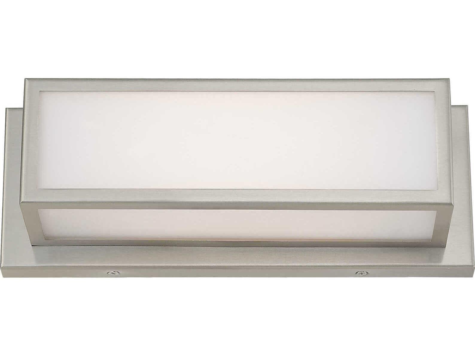 Livex Lighting Sutter 1-Light Brushed Nickel Glass LED Wall Sconce