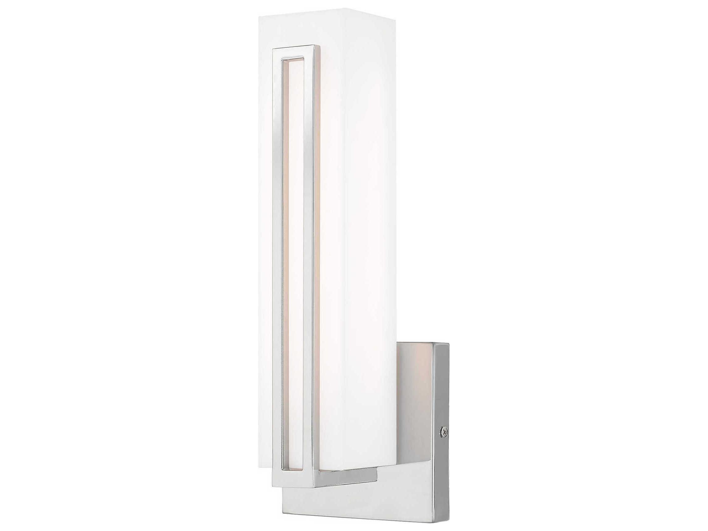 Livex Lighting Fulton Polished Chrome LED Wall Sconce