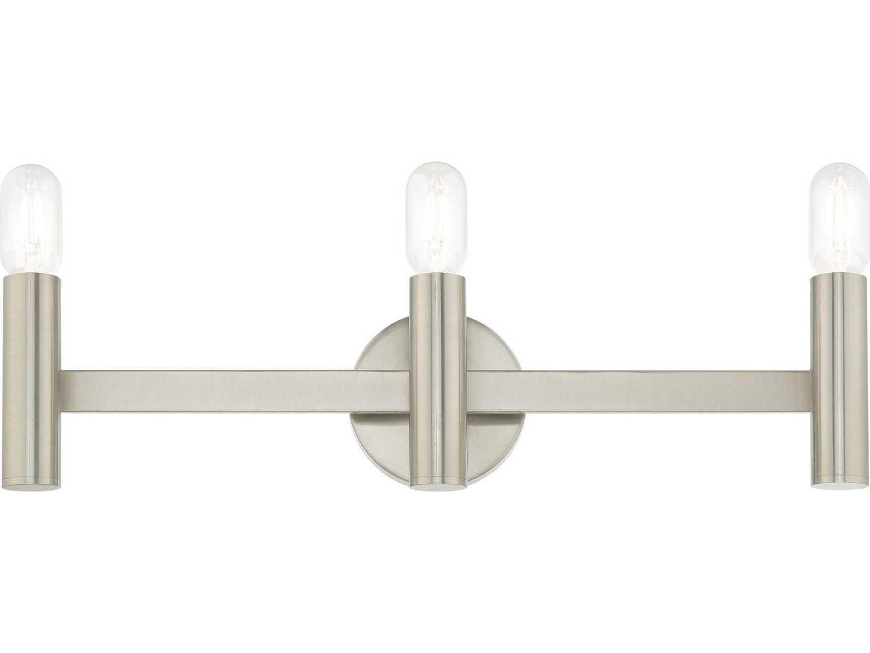 Livex Lighting Copenhagen 3-Light Brushed Nickel Vanity Light