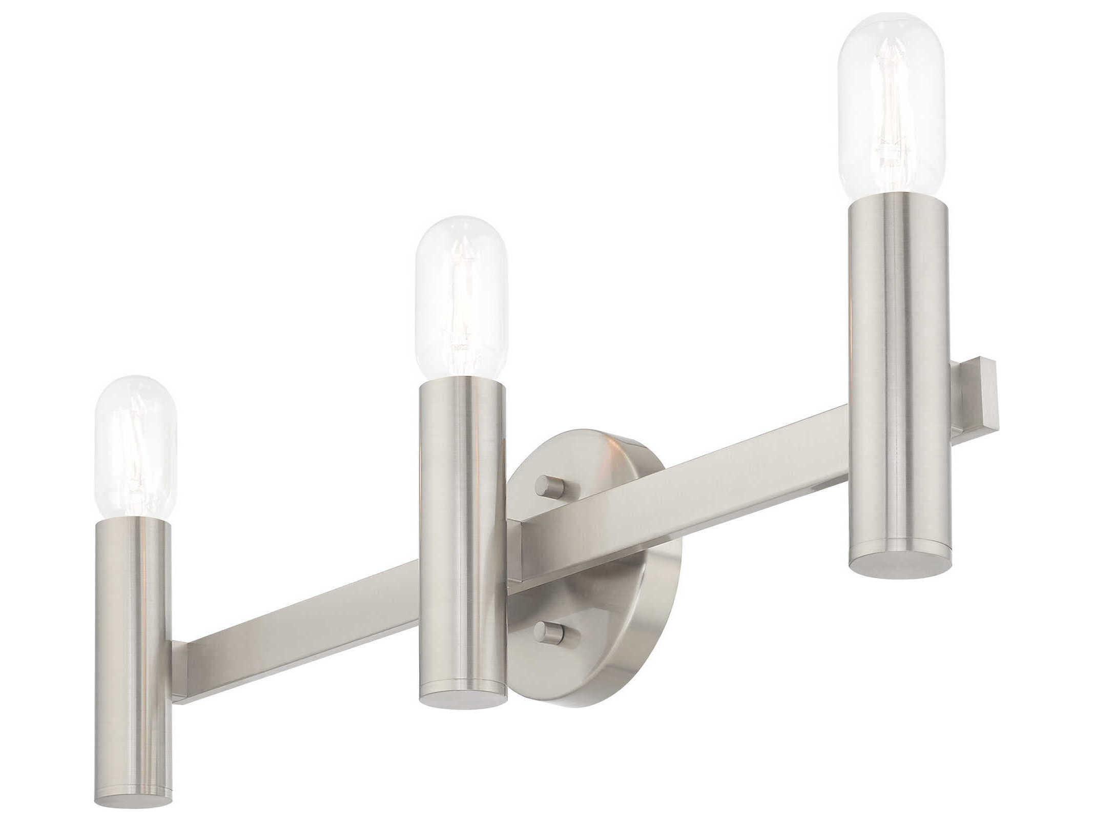 Livex Lighting Copenhagen 3-Light Brushed Nickel Vanity Light