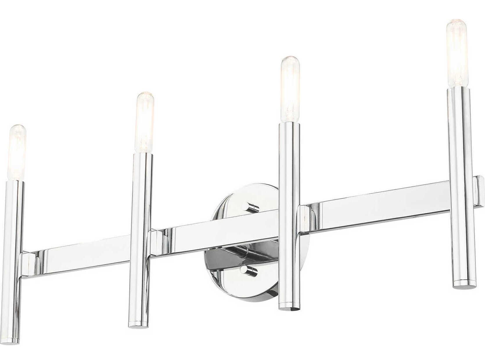 Livex Lighting Copenhagen 4-Light Polished Chrome Vanity Light