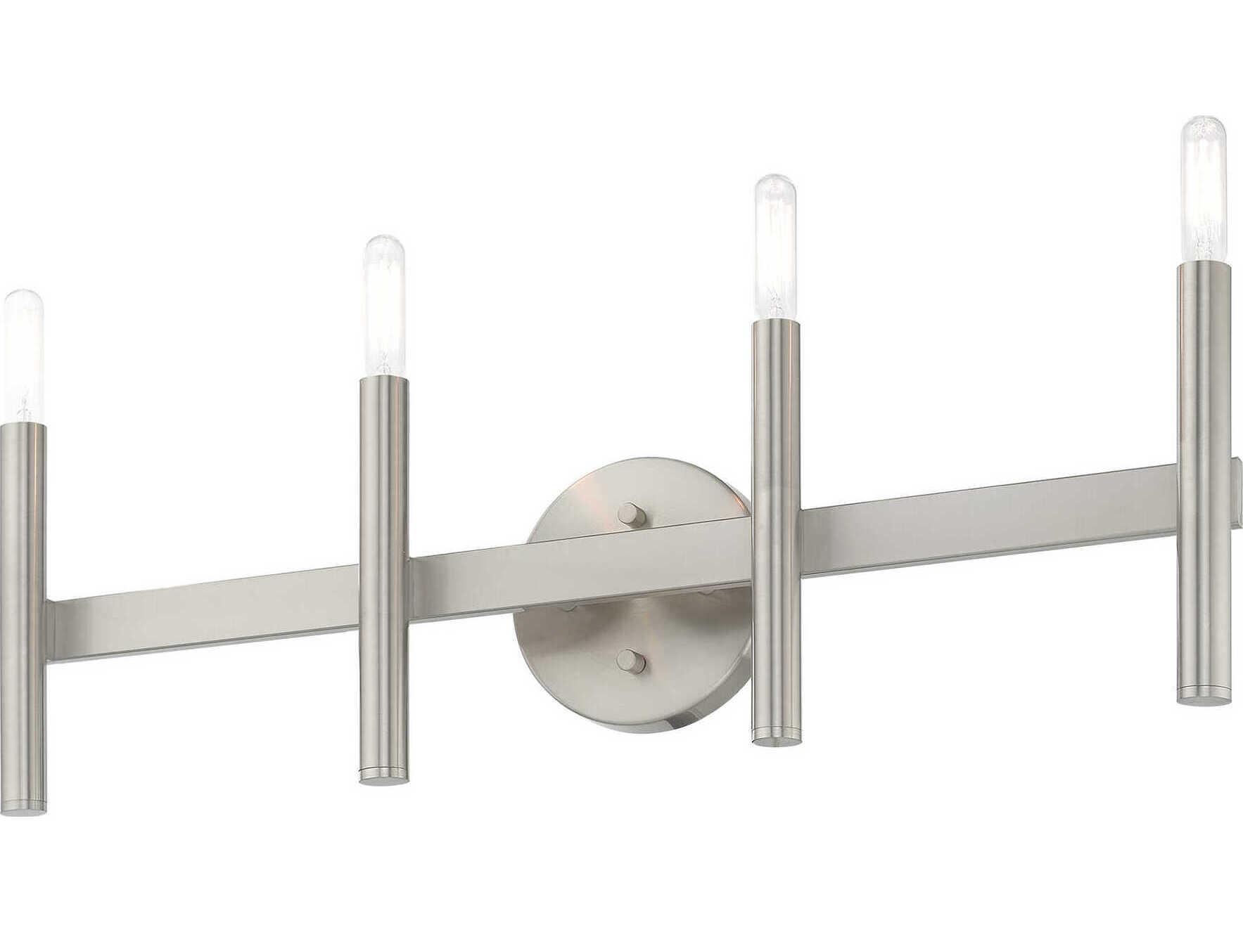 Livex Lighting Copenhagen 4-Light Brushed Nickel Vanity Light