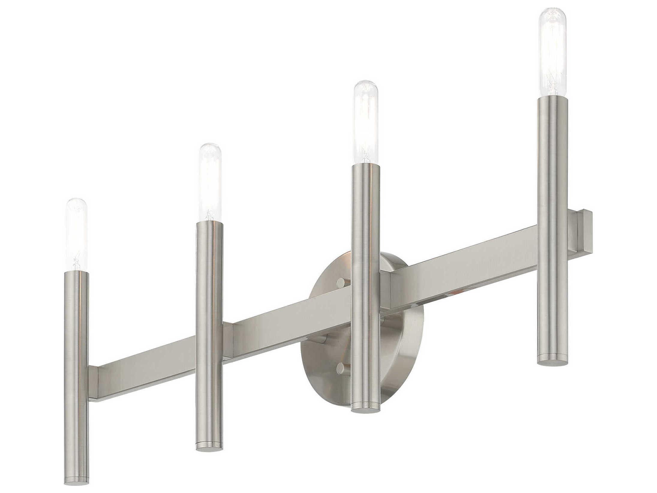 Livex Lighting Copenhagen 4-Light Brushed Nickel Vanity Light