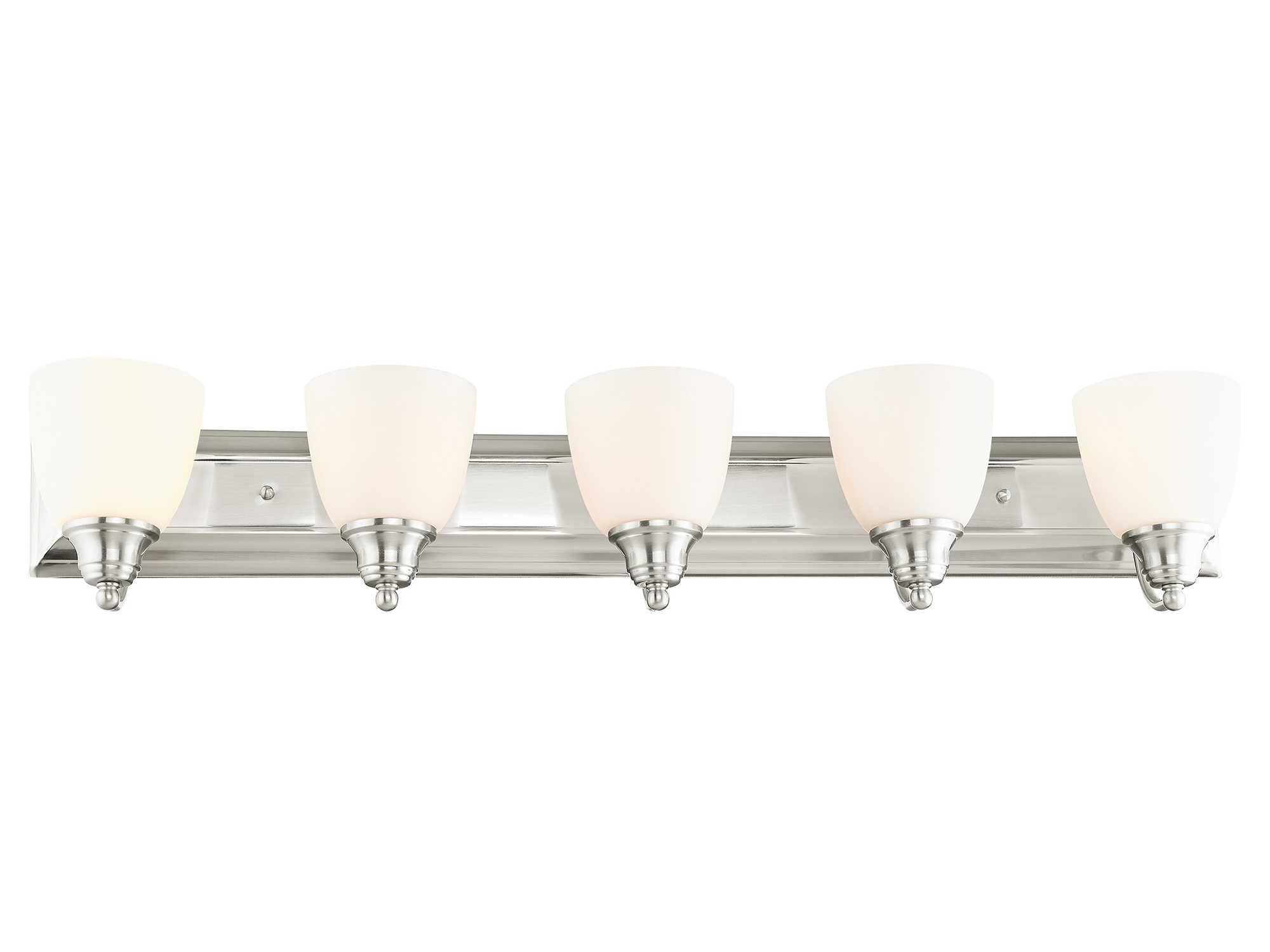 Livex Lighting Springfield 5-Light Brushed Nickel Vanity Light