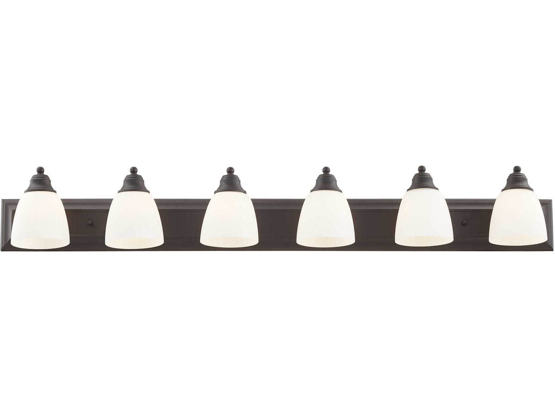 Livex Lighting Springfield 6-Light Bronze Glass Vanity Light