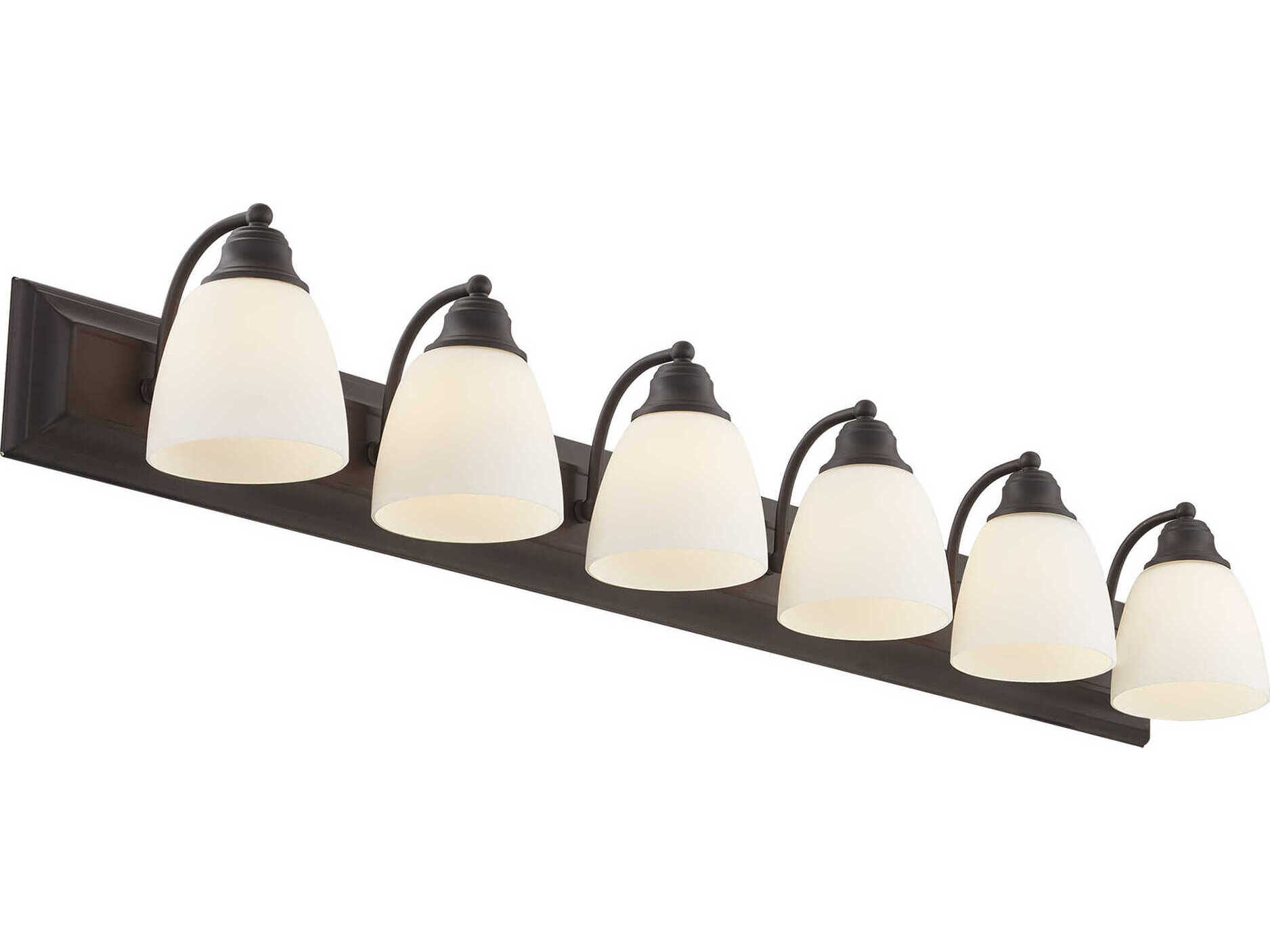 Livex Lighting Springfield 6-Light Bronze Glass Vanity Light