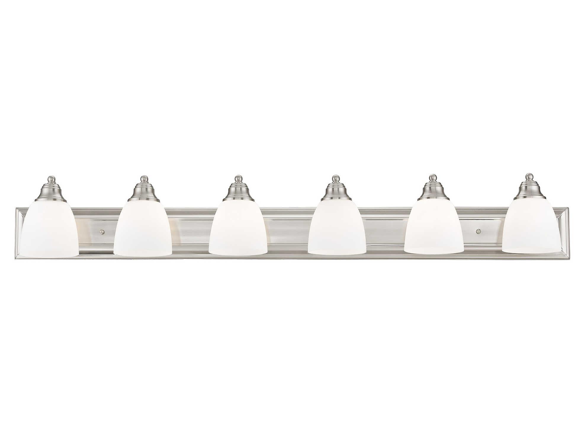 Livex Lighting Springfield 6-Light Brushed Nickel Vanity Light