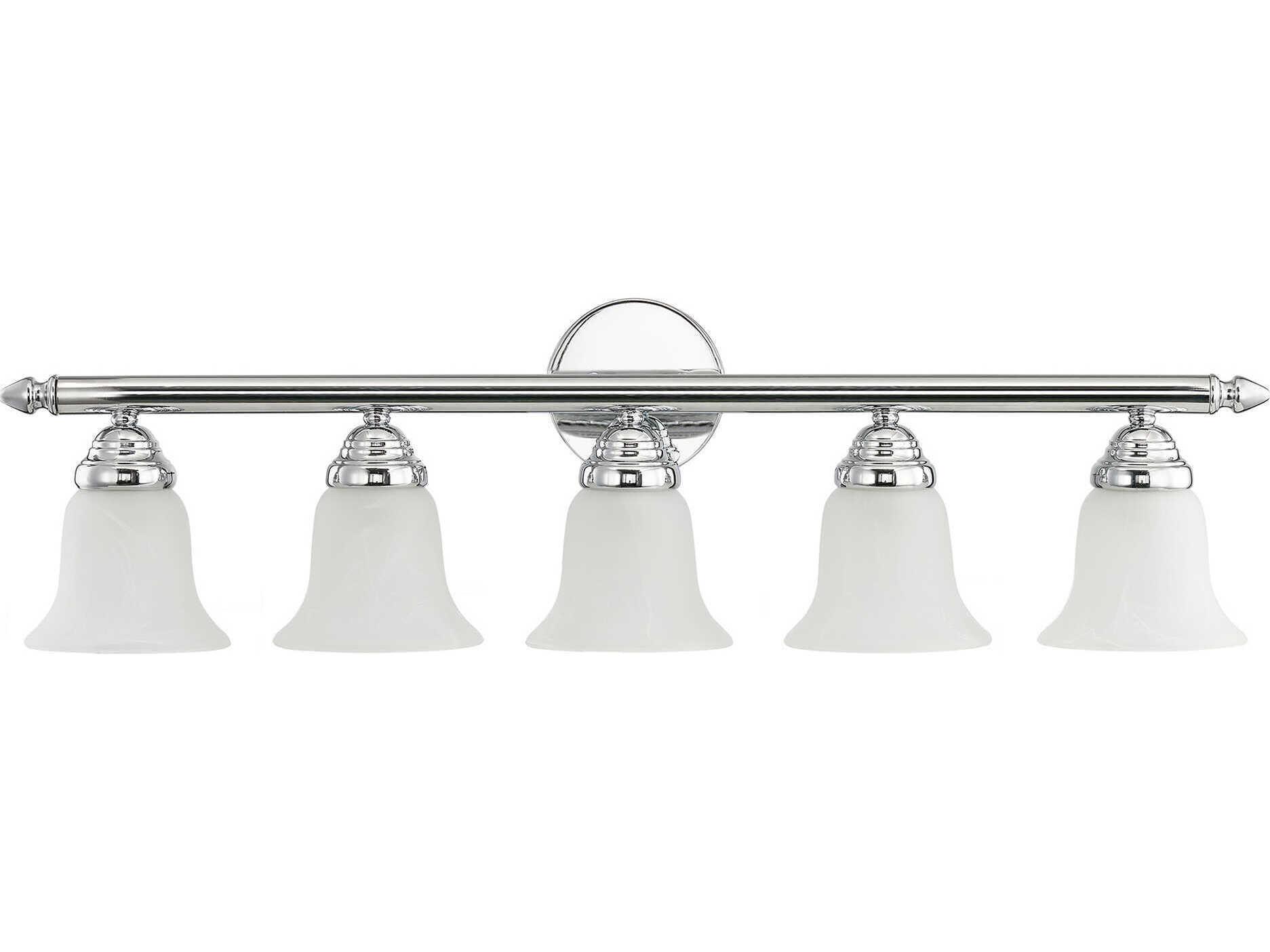 Livex Lighting Neptune 5-Light Polished Chrome Glass Vanity Light