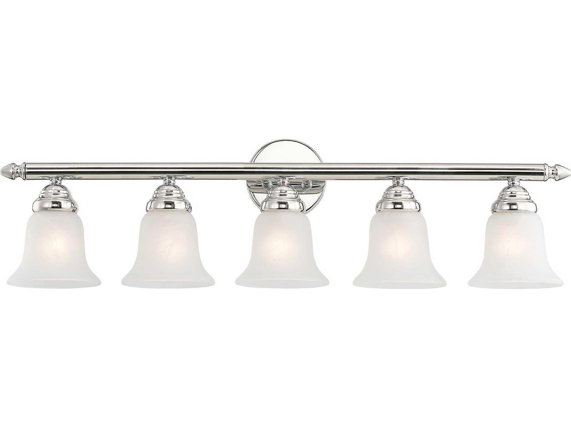 Livex Lighting Neptune 5-Light Polished Chrome Glass Vanity Light