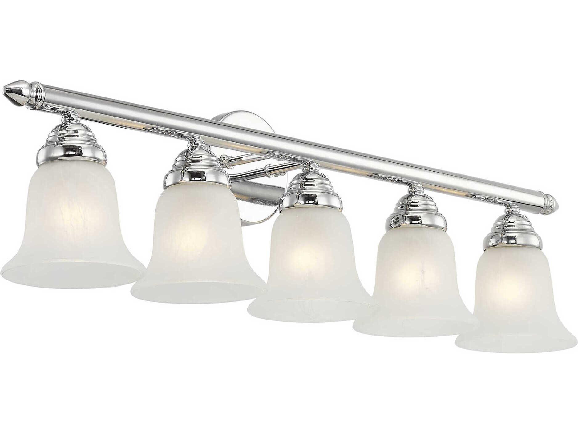 Livex Lighting Neptune 5-Light Polished Chrome Glass Vanity Light