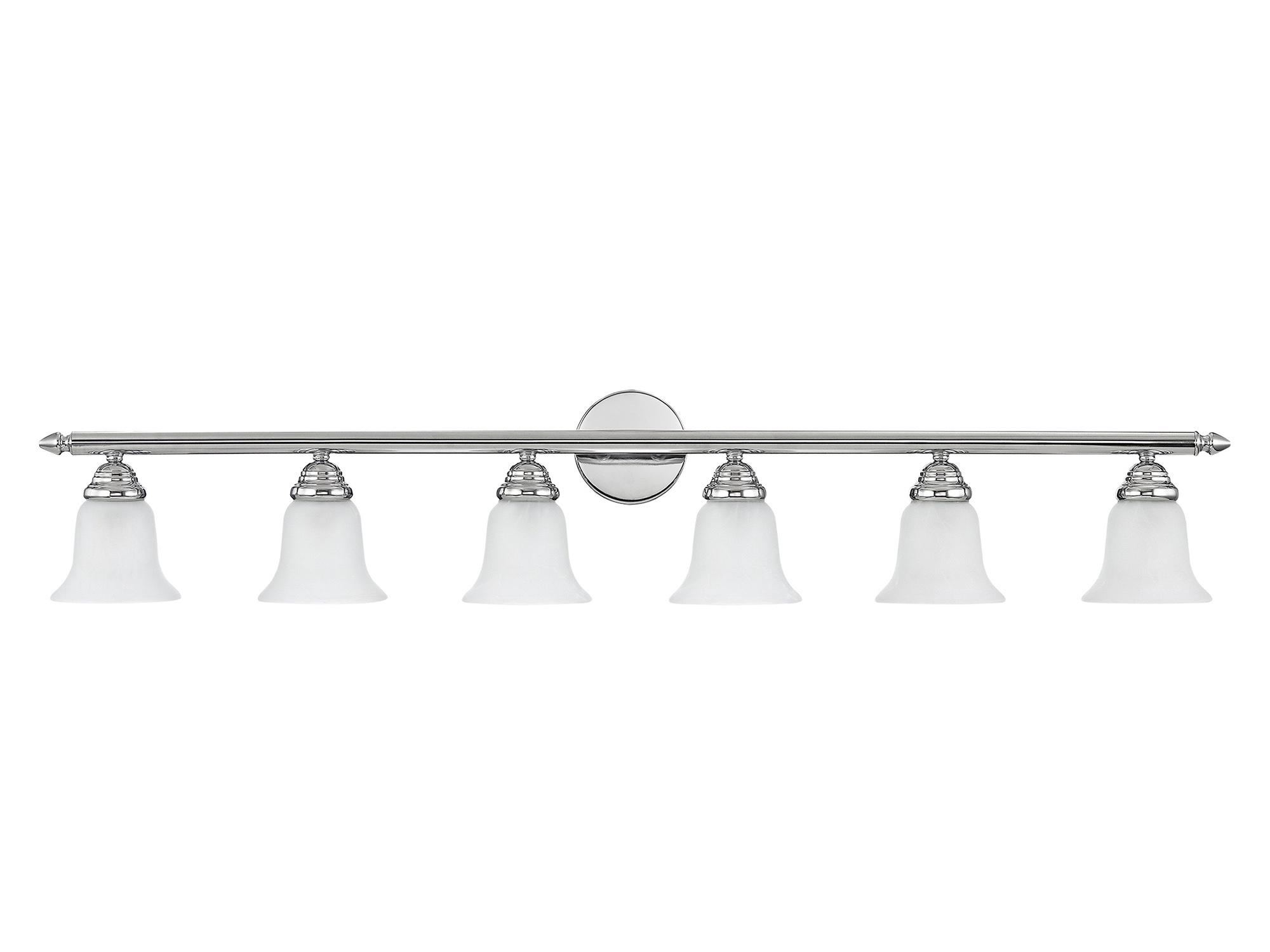 Livex Lighting Neptune 6-Light Chrome Glass Vanity Light