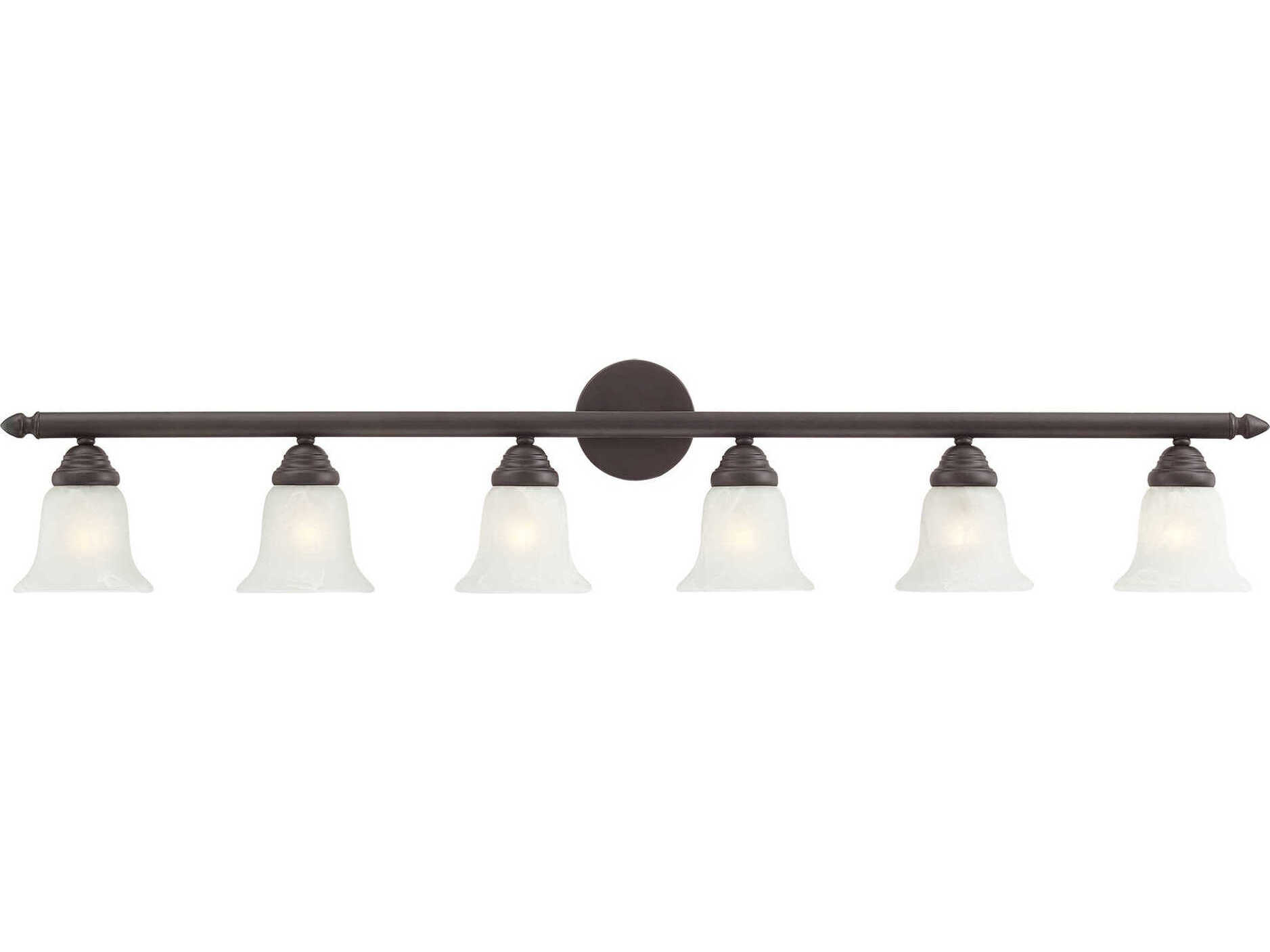 Livex Lighting Neptune 6-Light Bronze Glass Vanity Light