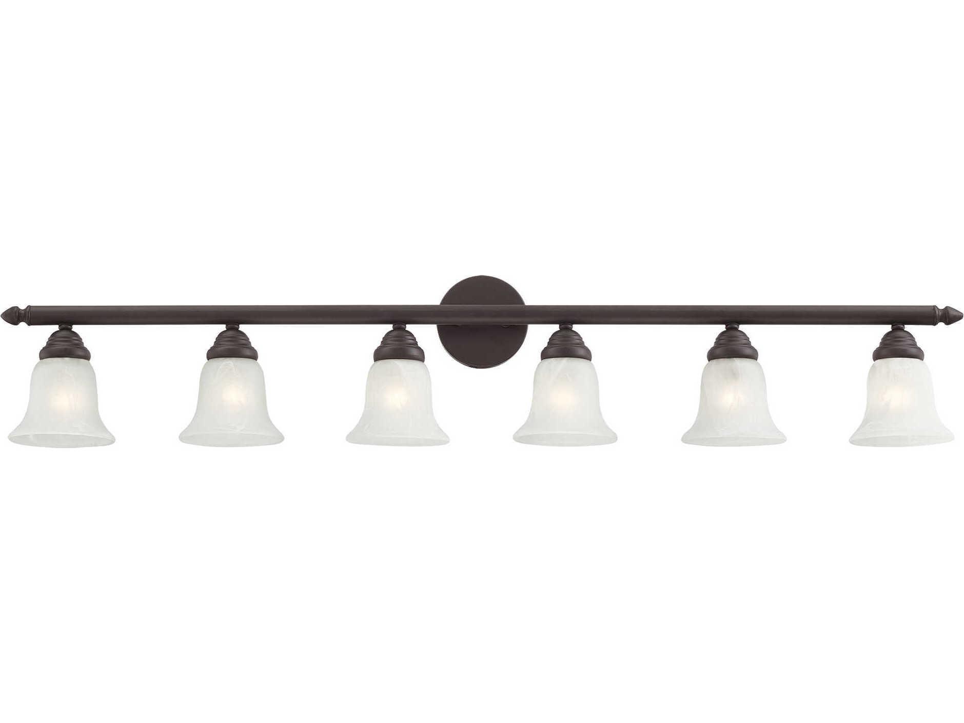 Livex Lighting Neptune 6-Light Bronze Glass Vanity Light