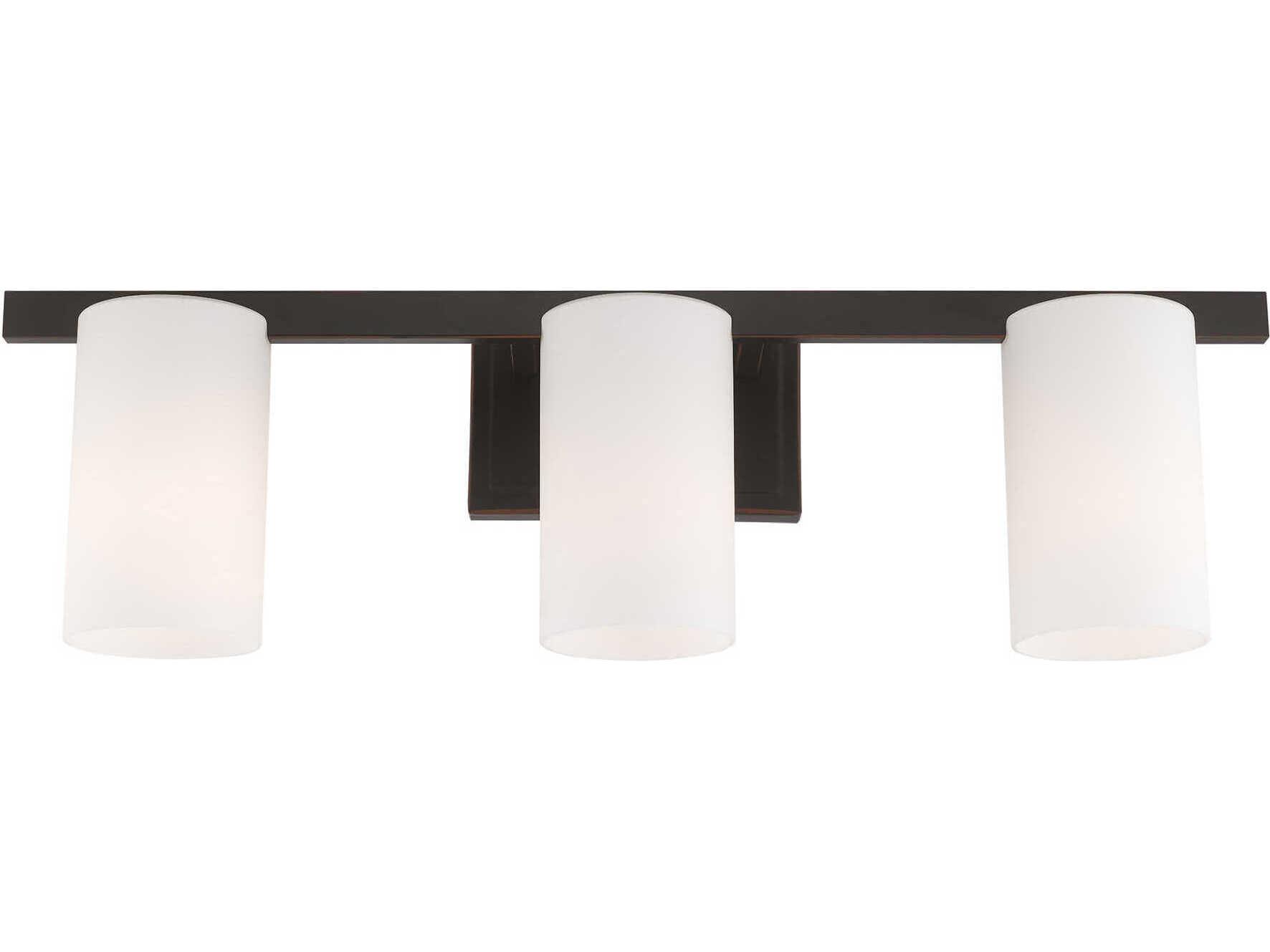 Livex Lighting Astoria 3-Light Olde Bronze Glass Vanity Light