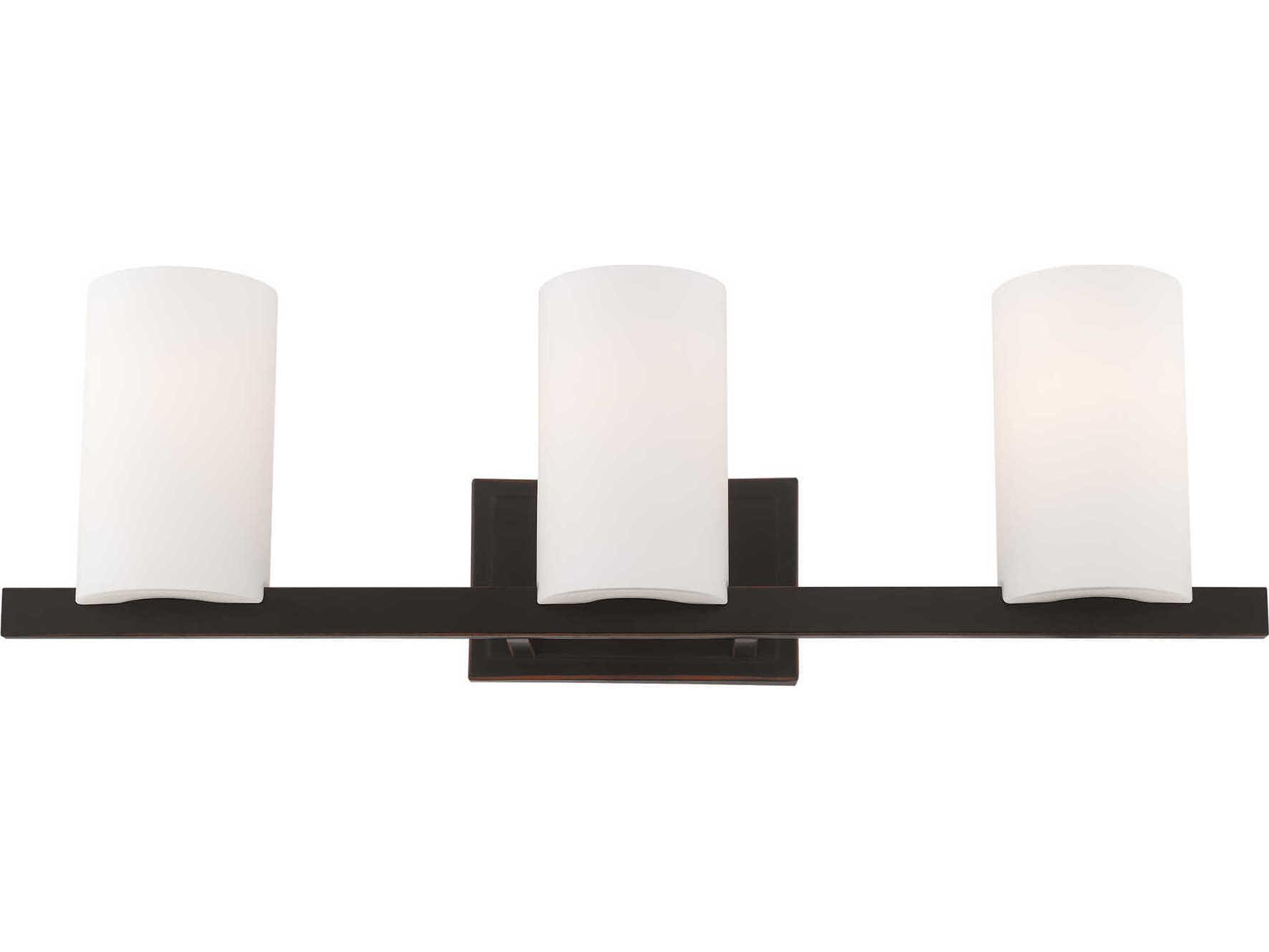 Livex Lighting Astoria 3-Light Olde Bronze Glass Vanity Light