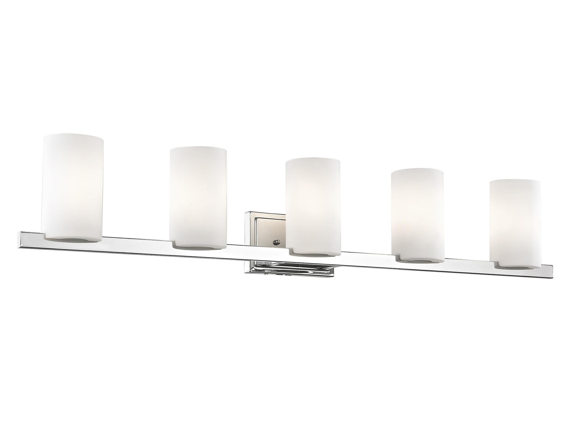 Livex Lighting Astoria 5-Light Chrome Glass Vanity Light