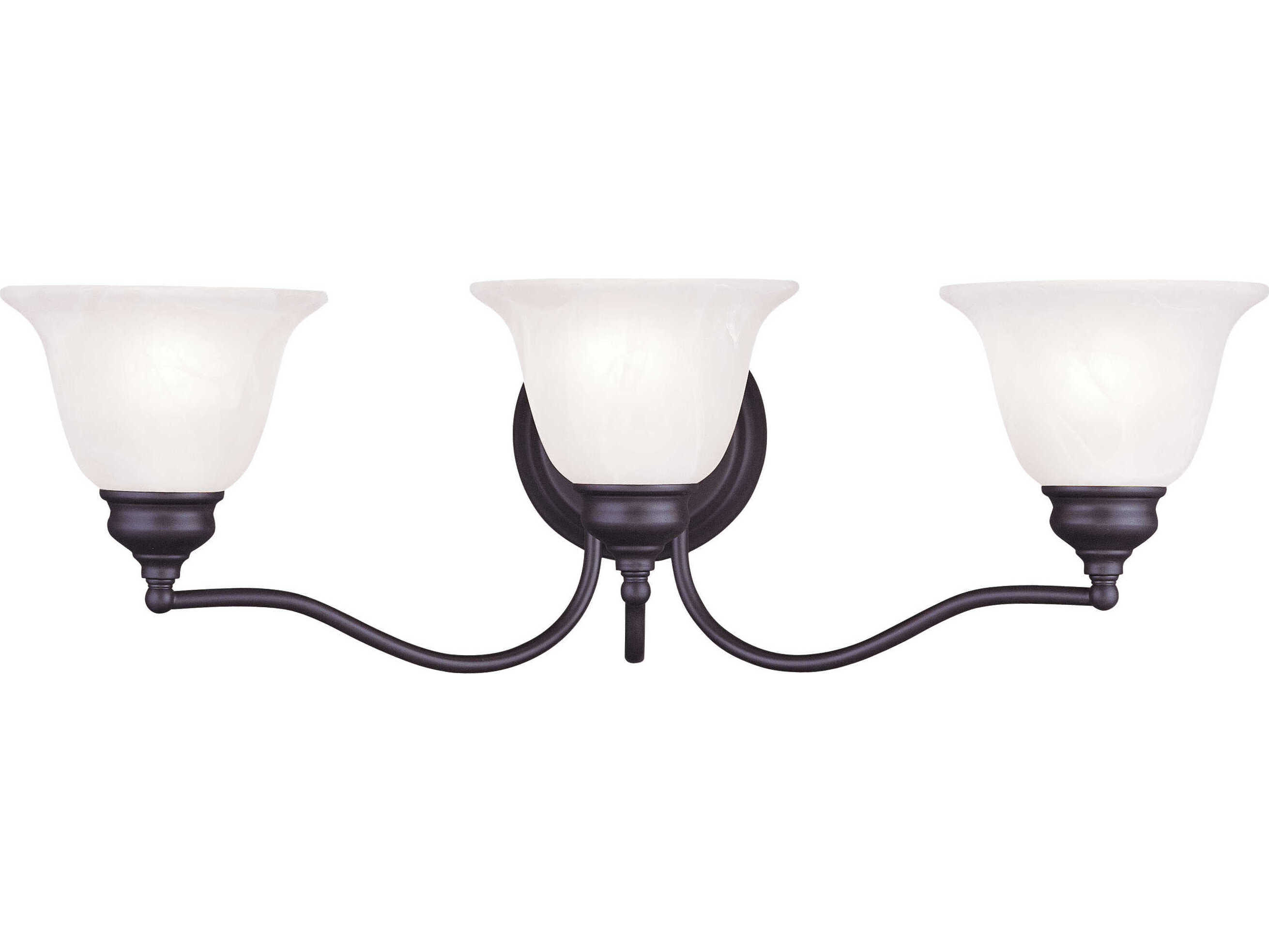 Livex Lighting Essex 3-Light Bronze Glass Vanity Light