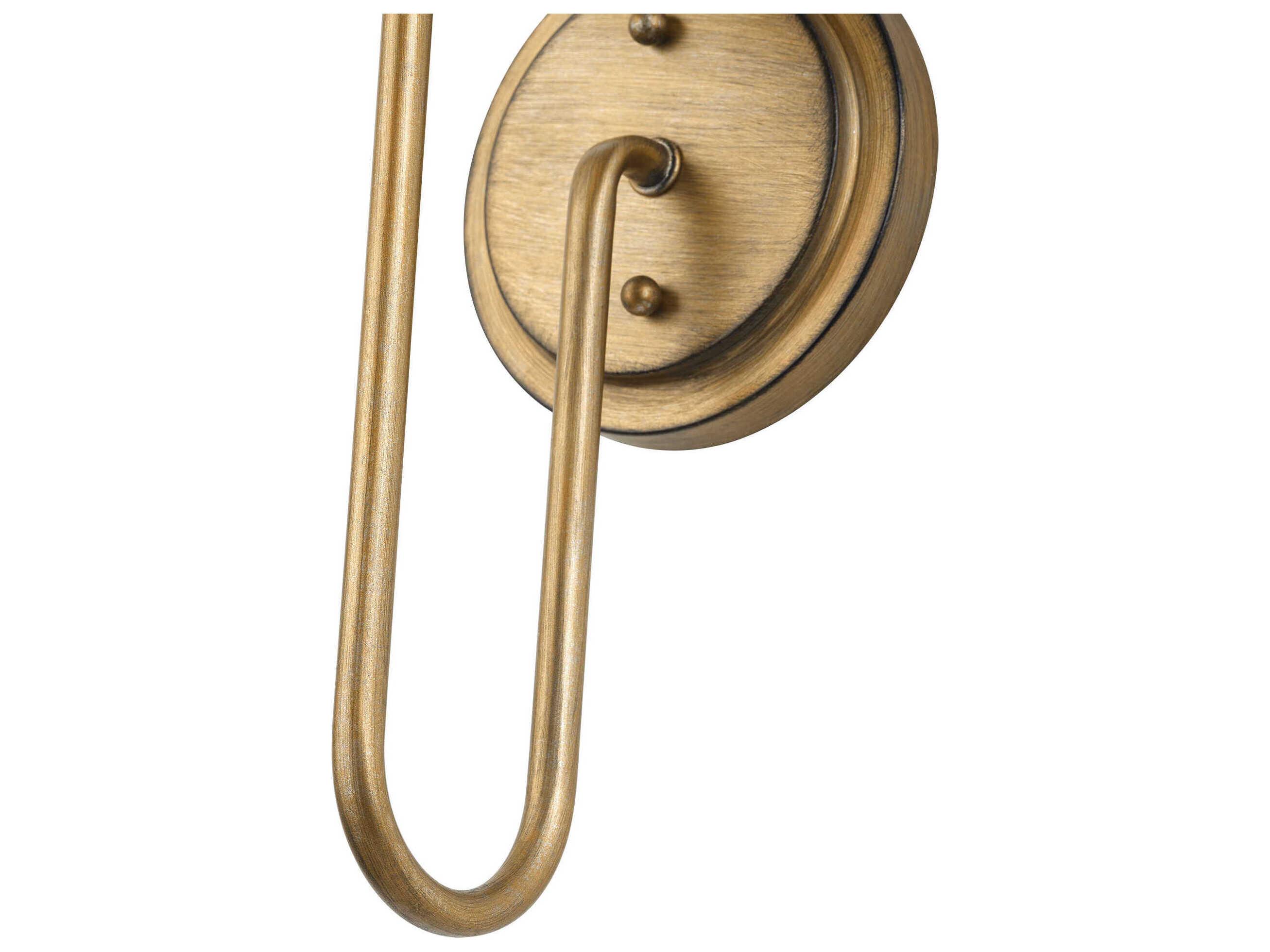 Livex Lighting Summervine 1-Light Antique Gold Leaf Wall Sconce