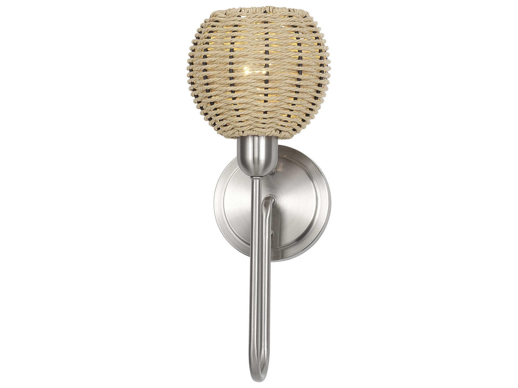 Livex Lighting Summervine 1-Light Brushed Nickel Swing Wall Sconce