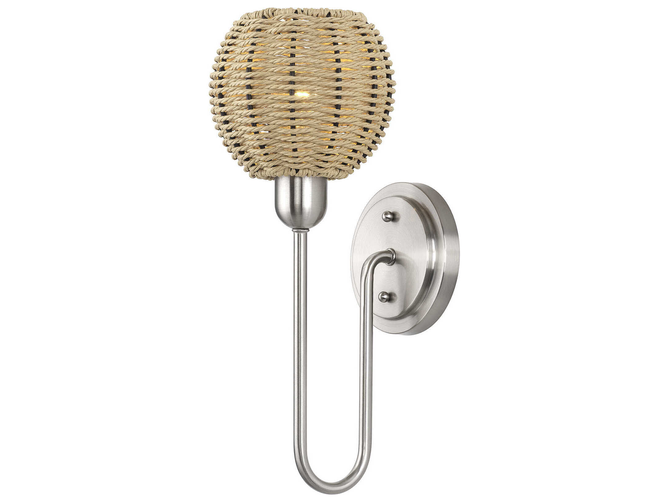 Livex Lighting Summervine 1-Light Brushed Nickel Swing Wall Sconce