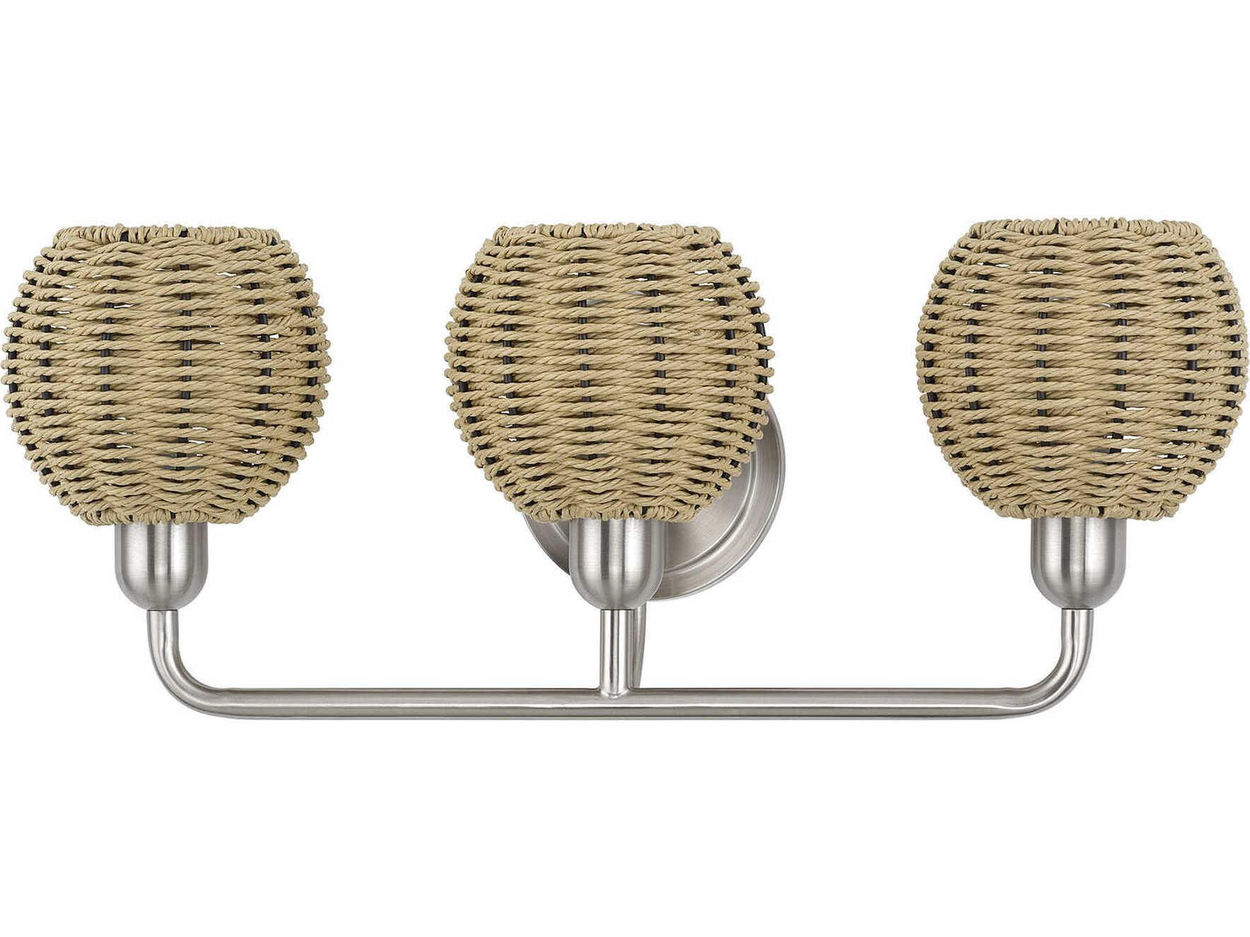 Livex Lighting Summervine 3-Light Brushed Nickel Vanity Light