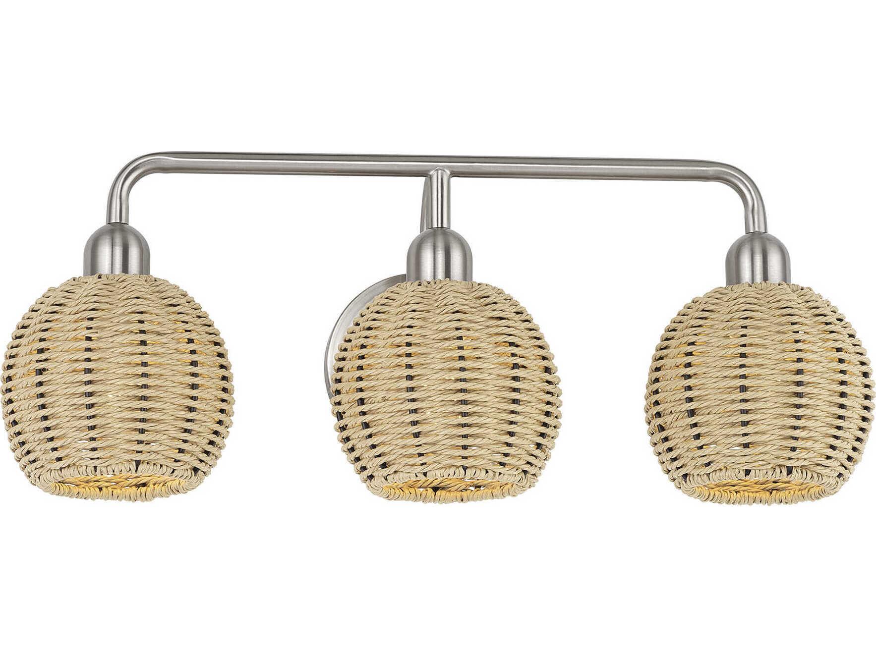 Livex Lighting Summervine 3-Light Brushed Nickel Vanity Light