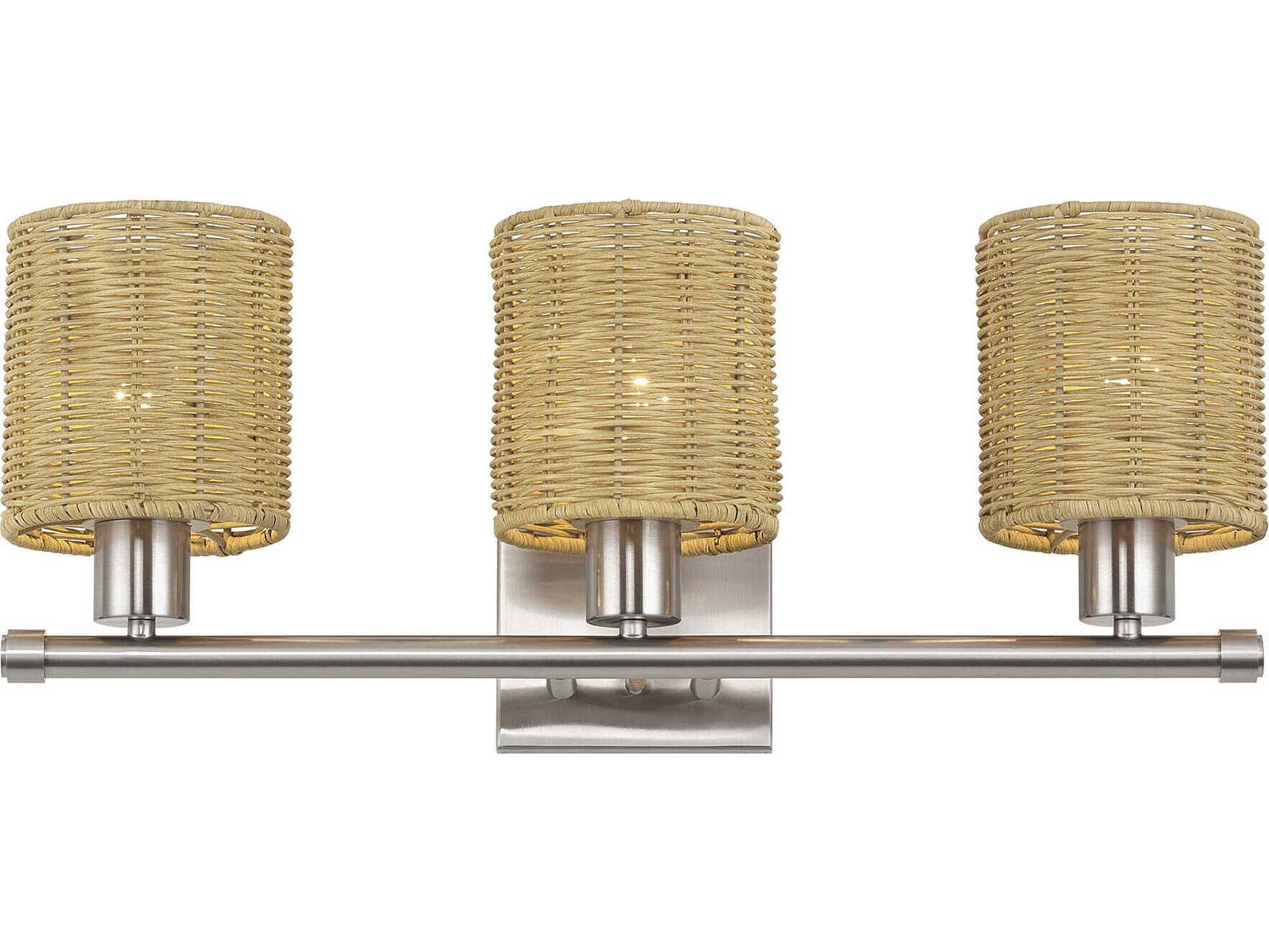 Livex Lighting Weavington 3-Light Brushed Nickel Vanity Light