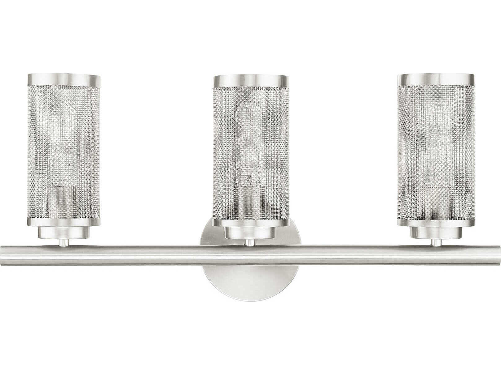 Livex Lighting Industro 3-Light Brushed Nickel Vanity Light