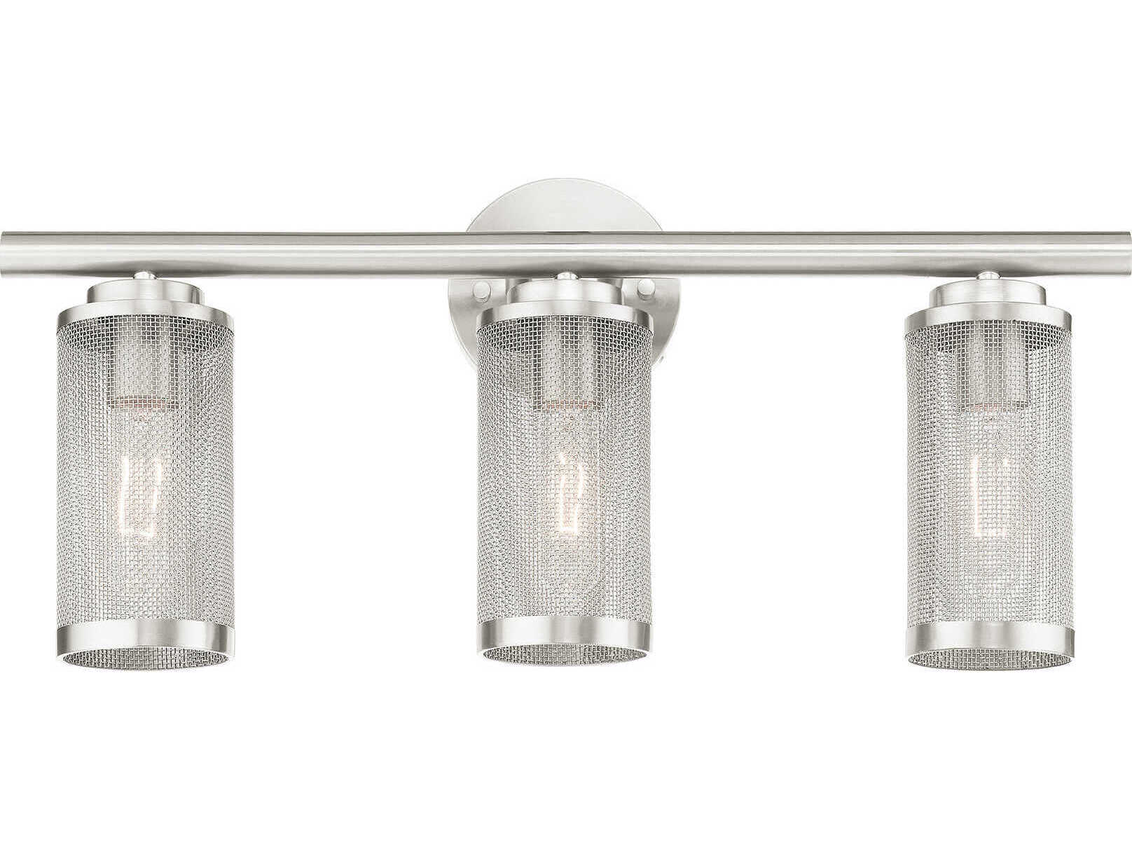 Livex Lighting Industro 3-Light Brushed Nickel Vanity Light