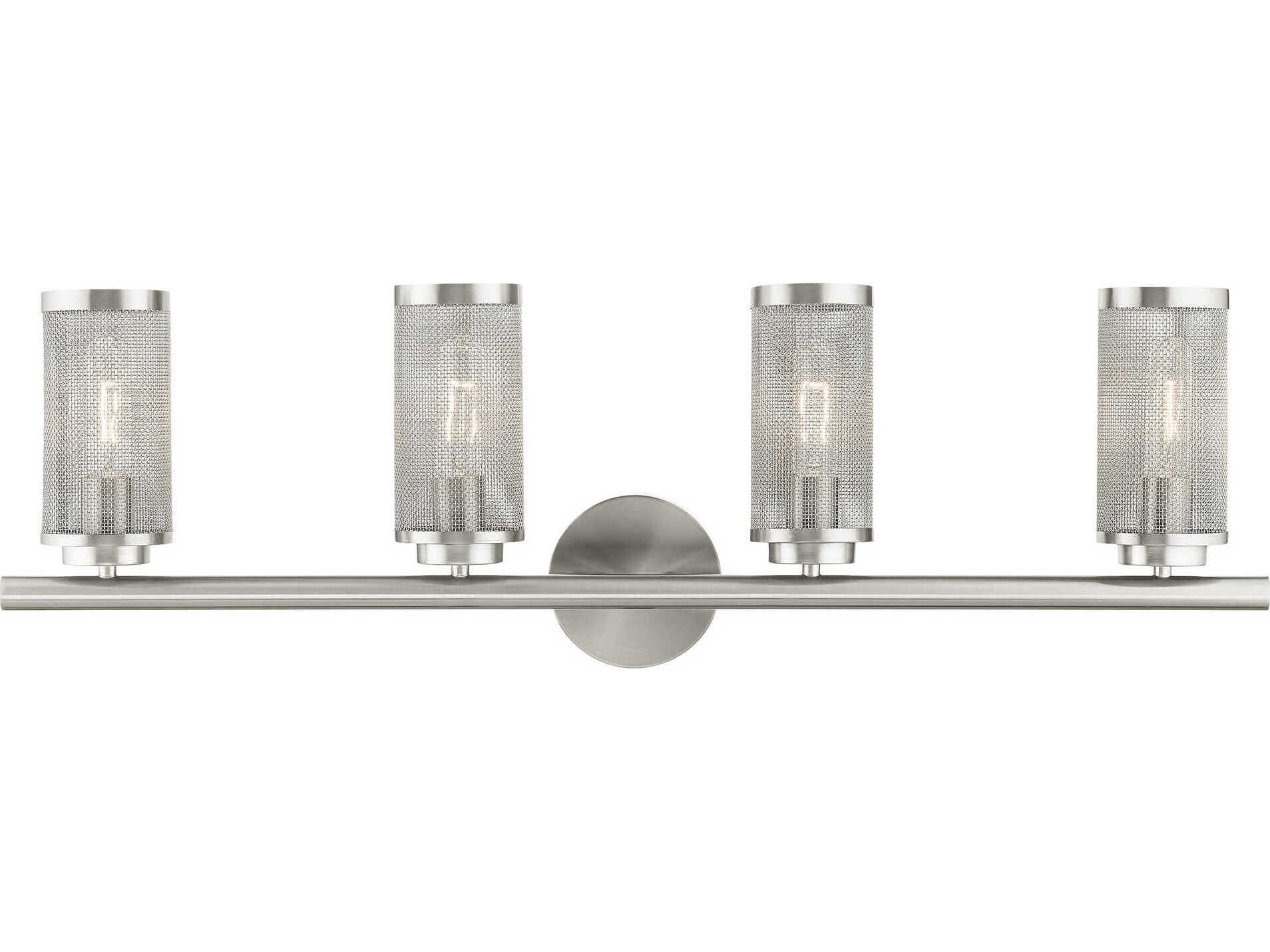 Livex Lighting Industro 4-Light Brushed Nickel Vanity Light