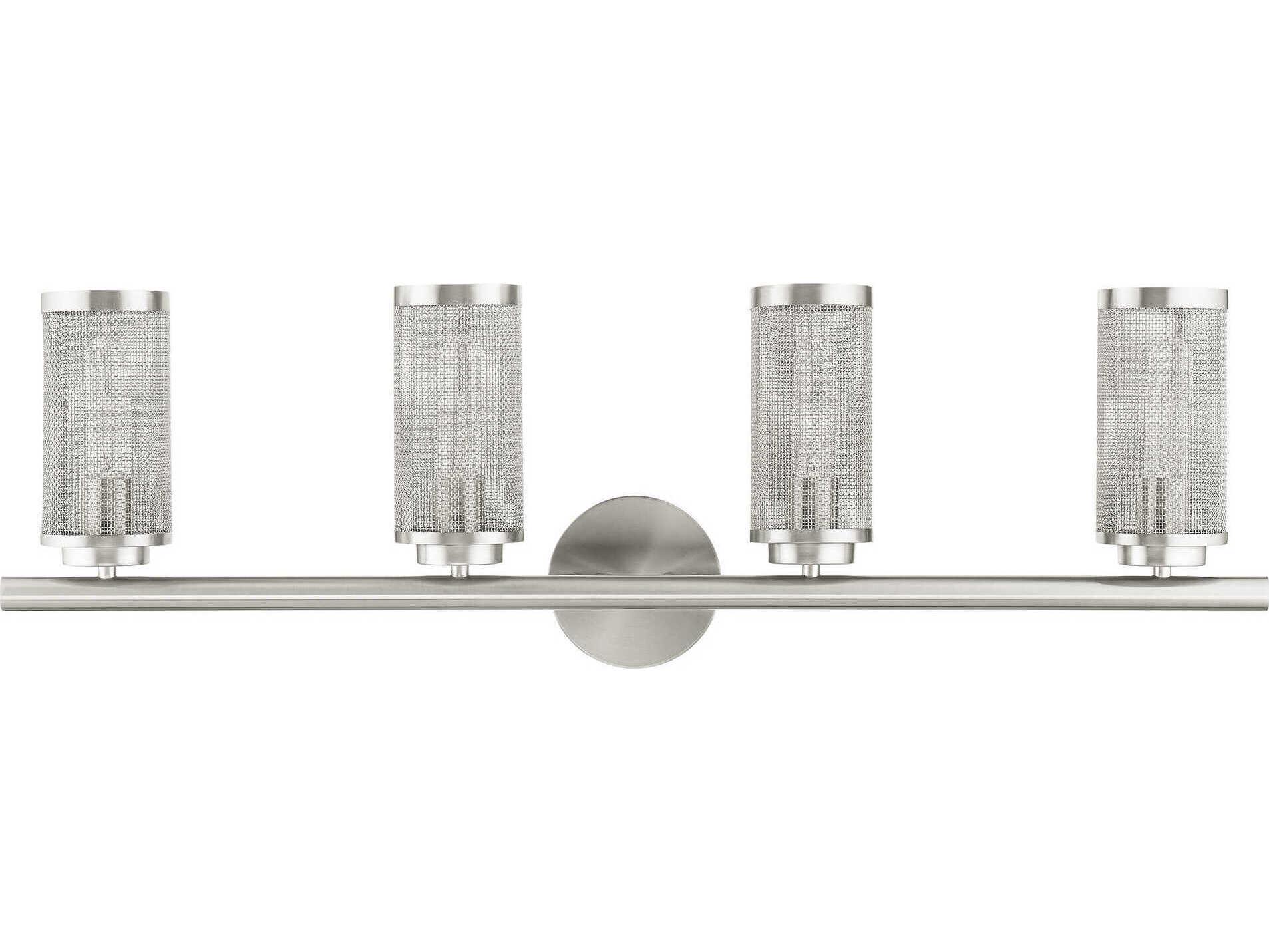 Livex Lighting Industro 4-Light Brushed Nickel Vanity Light